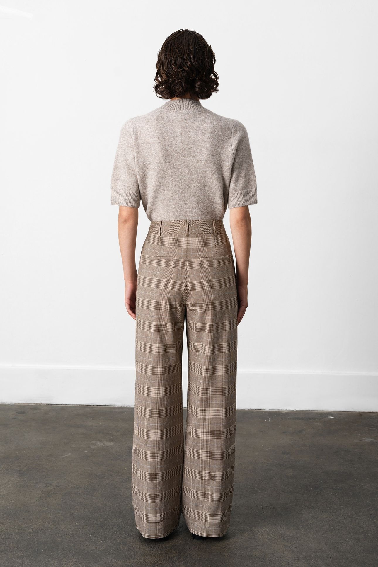 CHESTER CHECK TROUSER BROWN MULTI BROWN MULTI 4