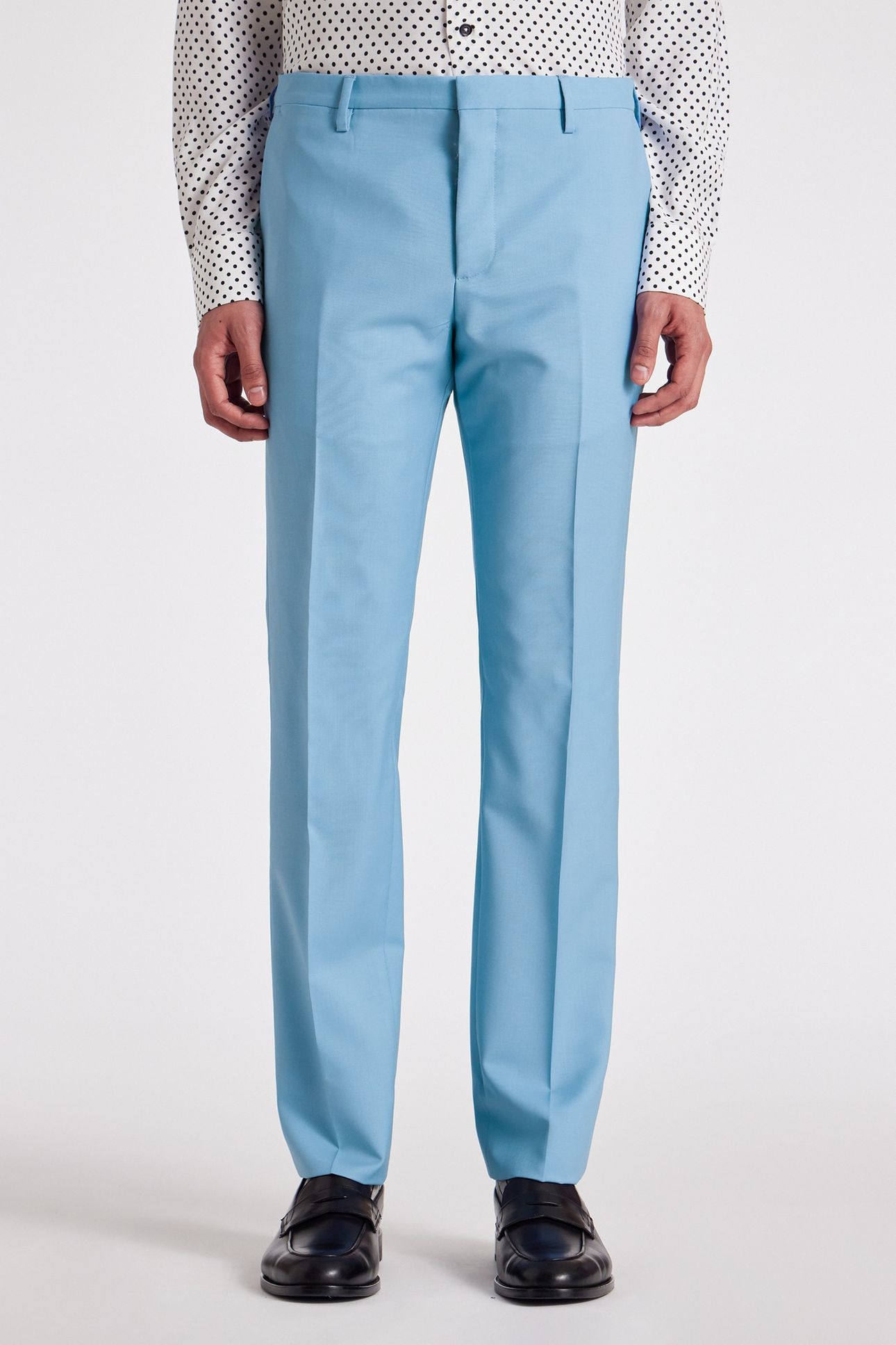 MENS SLIM FIT 2BTN SUIT LIGHT BLUE 4