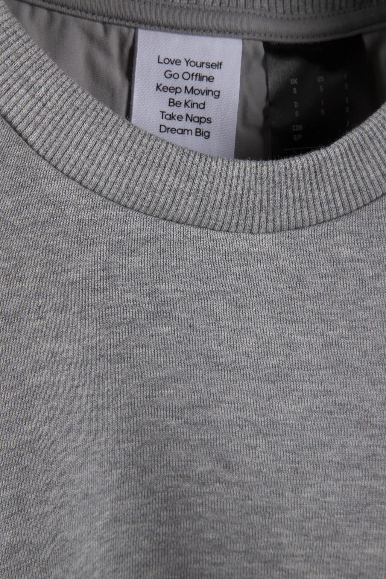 UNISEX SPORTSWEAR LOUNGE FLEECE SWEATSHIRT MEDIUM GREY HEATH 7
