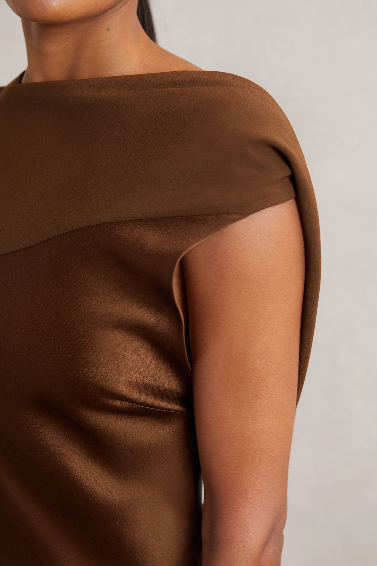 BACK DETAIL MIDI DRESS BRONZE 6