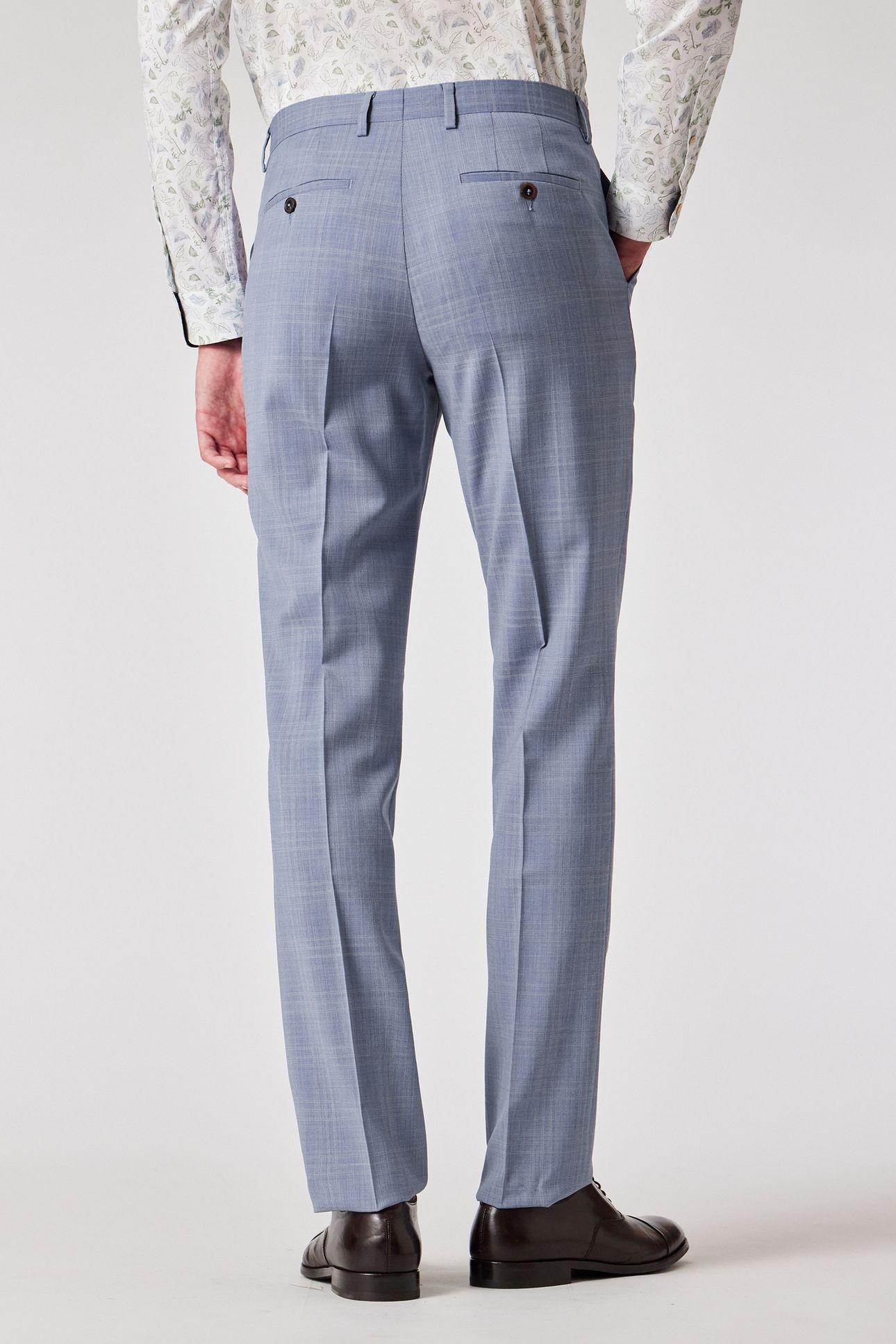 MENS TAILORED FIT 2BTN SUIT LIGHT BLUE 4