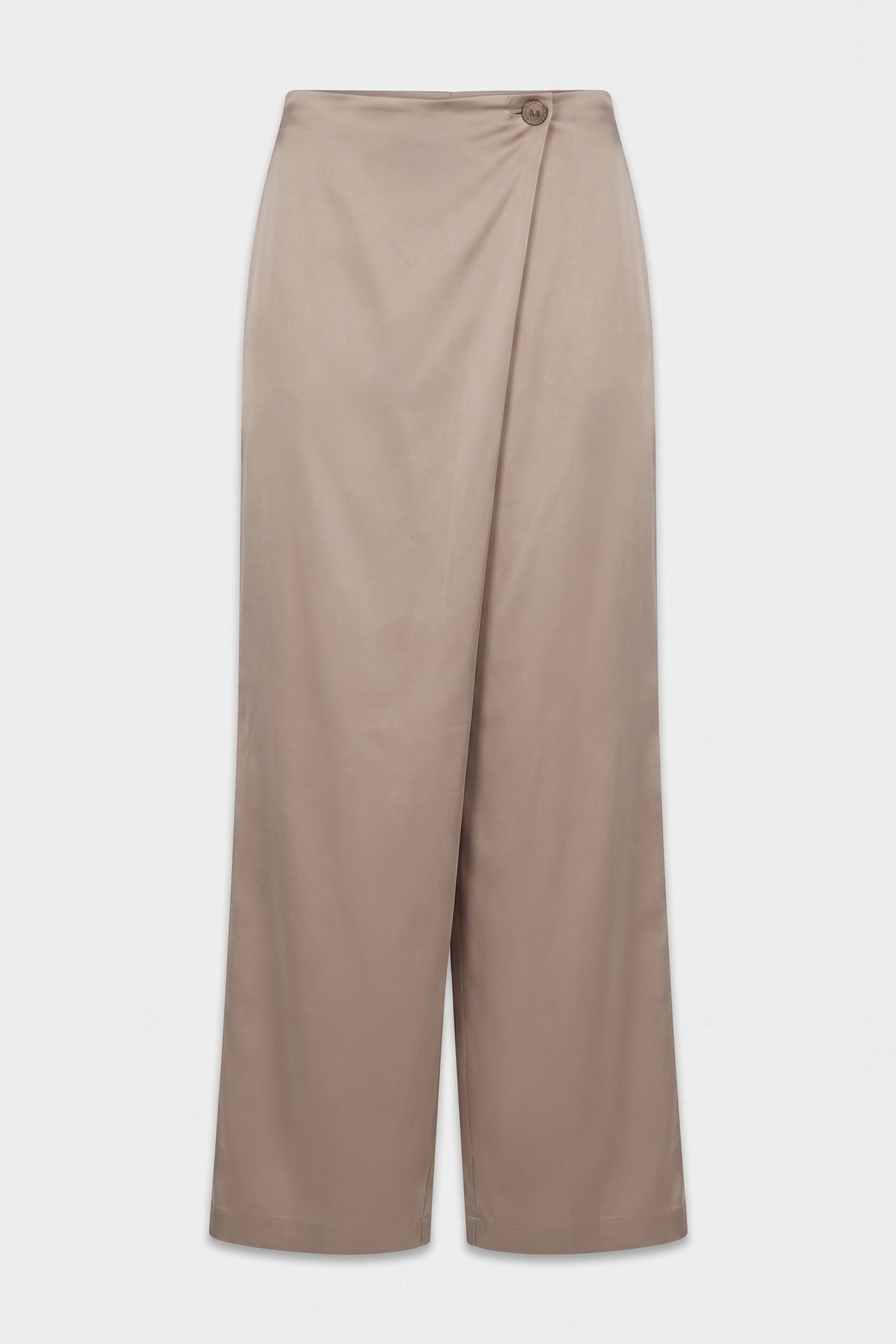 ARETHA OVERLAP PANTS VELVET TAUPE 3