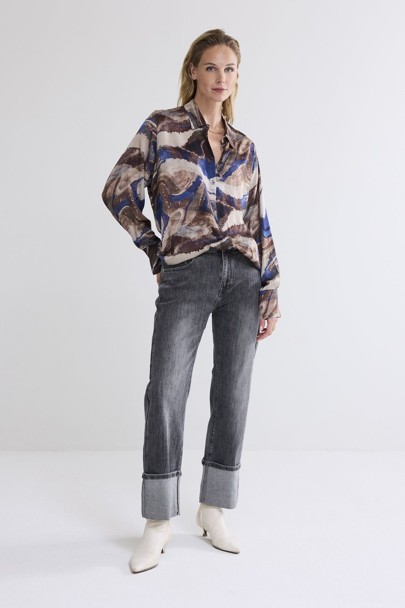 BLOUSE SWIRL PRINT MULTICOLOUR 2