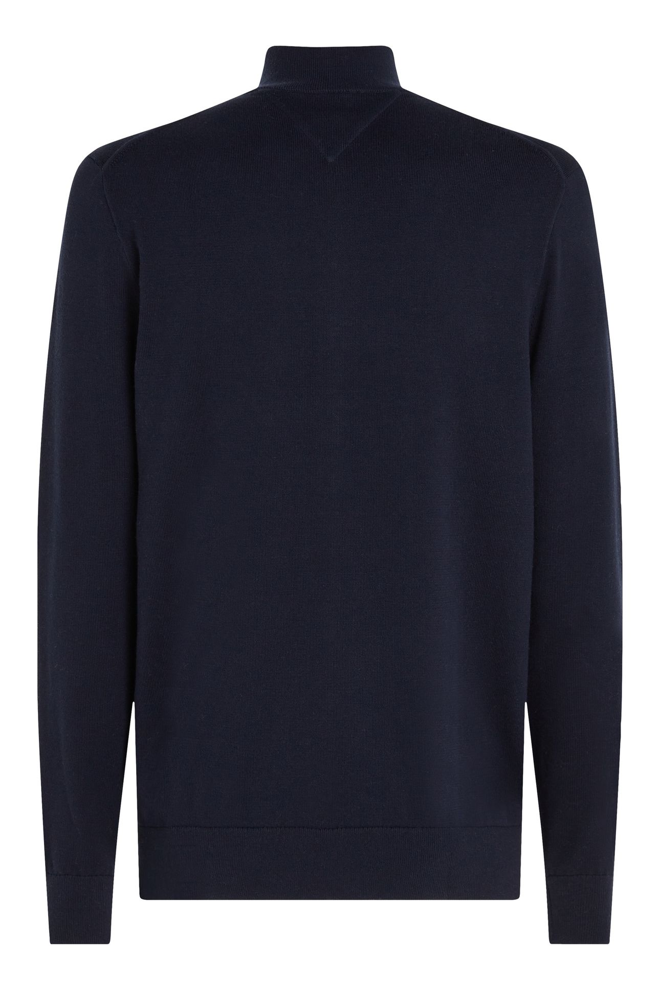 ESSENTIAL COTTON ZIP SWEATER NAVY BLUE/IVORY PETAL 6