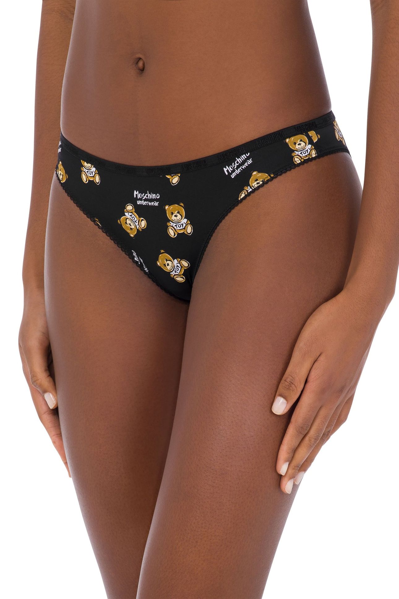 SET OF 3 PATTERNED BRIEFS BLACK 2