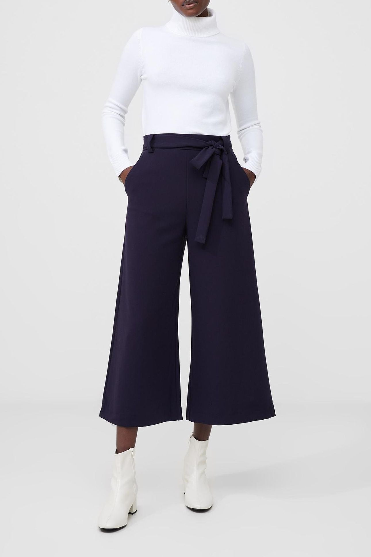 WHISPER BELTED CULOTTES UTILITY BLUE 2