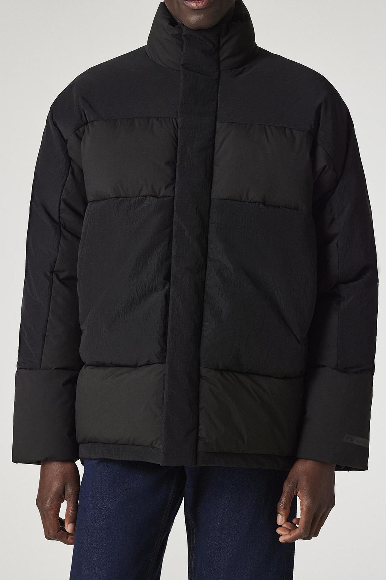 MENS FIBRE DOWN PUFFER JACKET BLACK 1