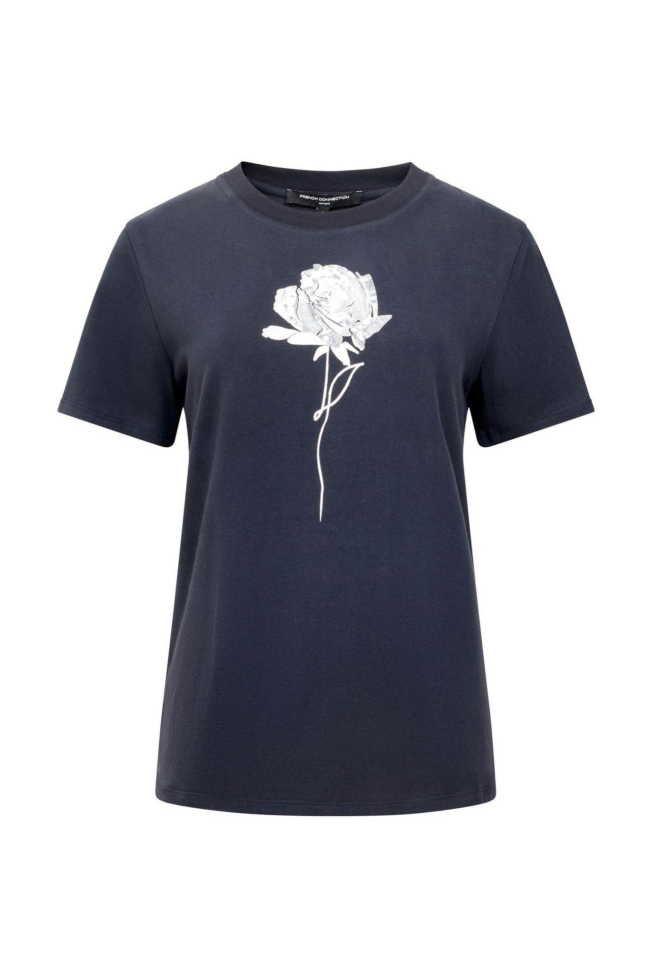 ROSE GRAPHIC S/S TEE NAVY/WHITE NAVY/WHITE 3