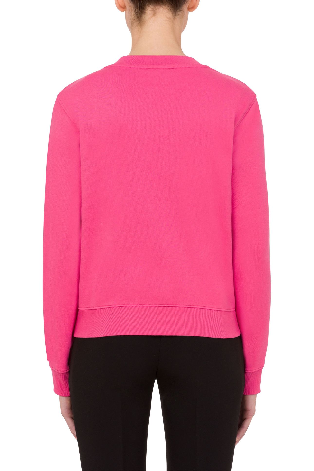 MIRROR TEDDY BEAR ORGANIC COTTON SWEATSHIRT PINK 2