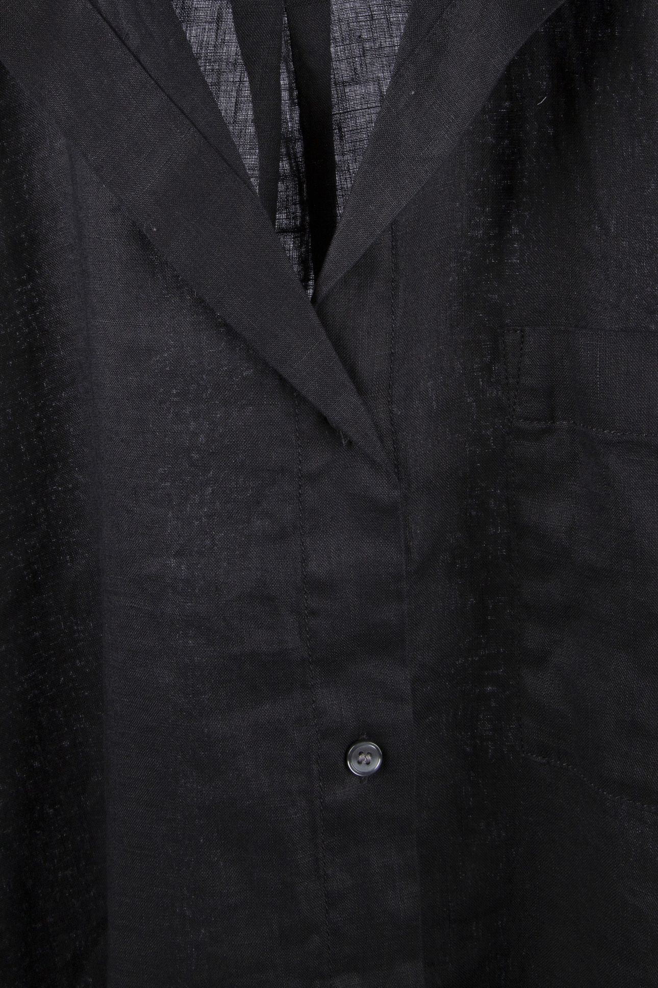 LEONEN RESORT LINEN SHIRT BLACK 4