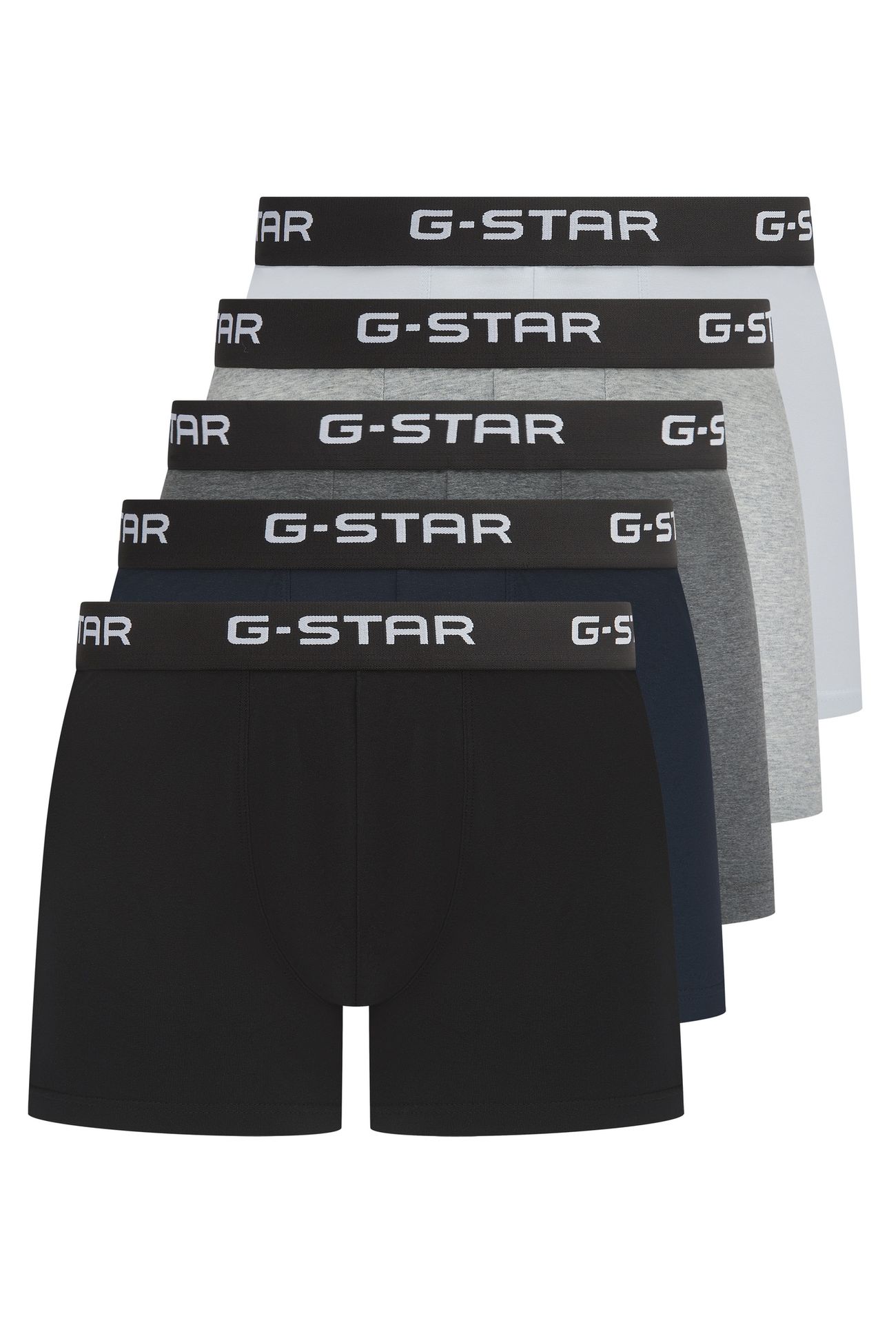 UNDERWEAR MAIZE 5 PACK TRUNKS BLACK/DAKR GREY HEATHER/BRIGHT 6