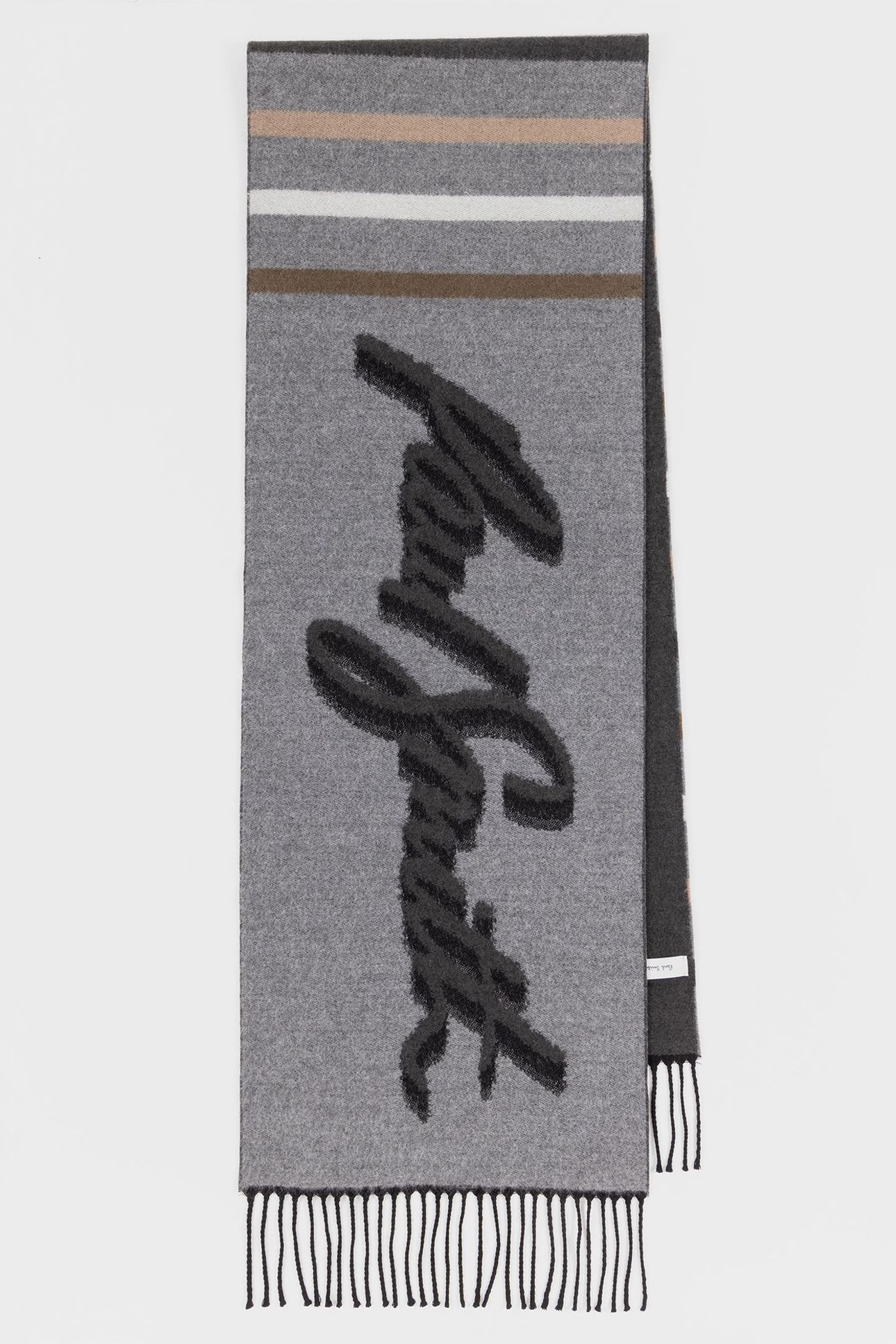 MEN SCARF LOGO JACQUARD SLATE 5
