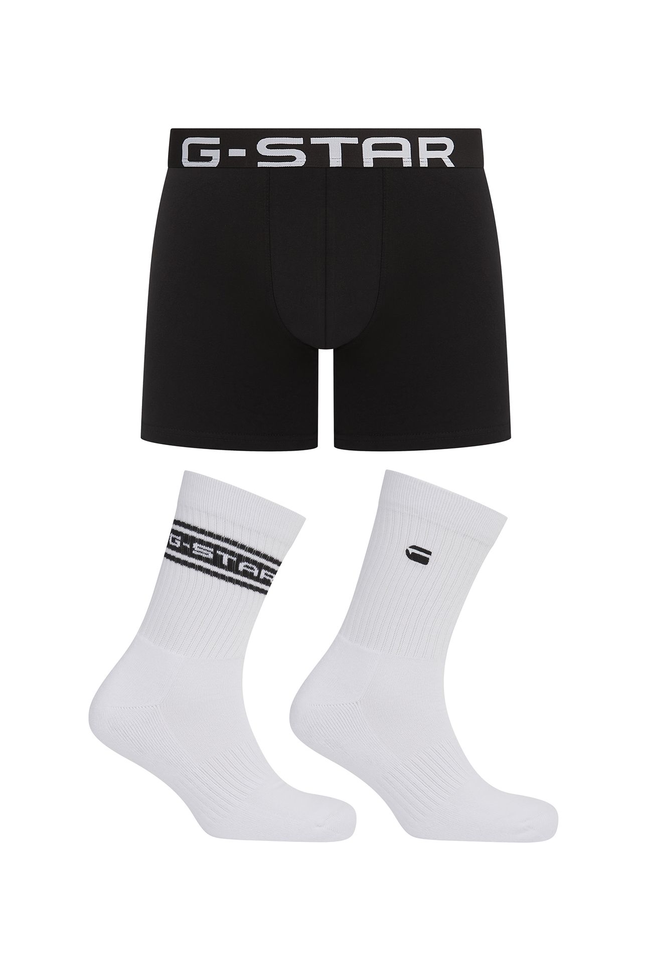 UNDERWEAR HICKORY TRUNK AND SPORT SOCK GIFTING SET BLACK/BRI 4
