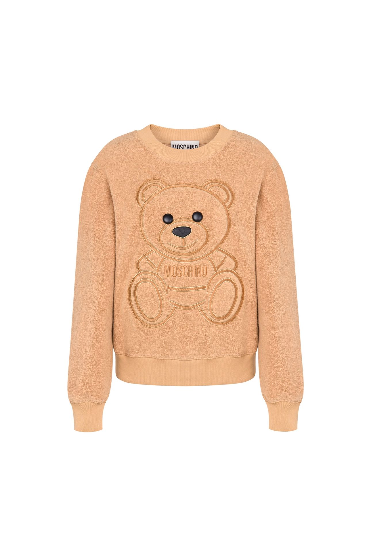 MOSCHINO TEDDY BEAR COTTON SWEATSHIRT BEIGE 3