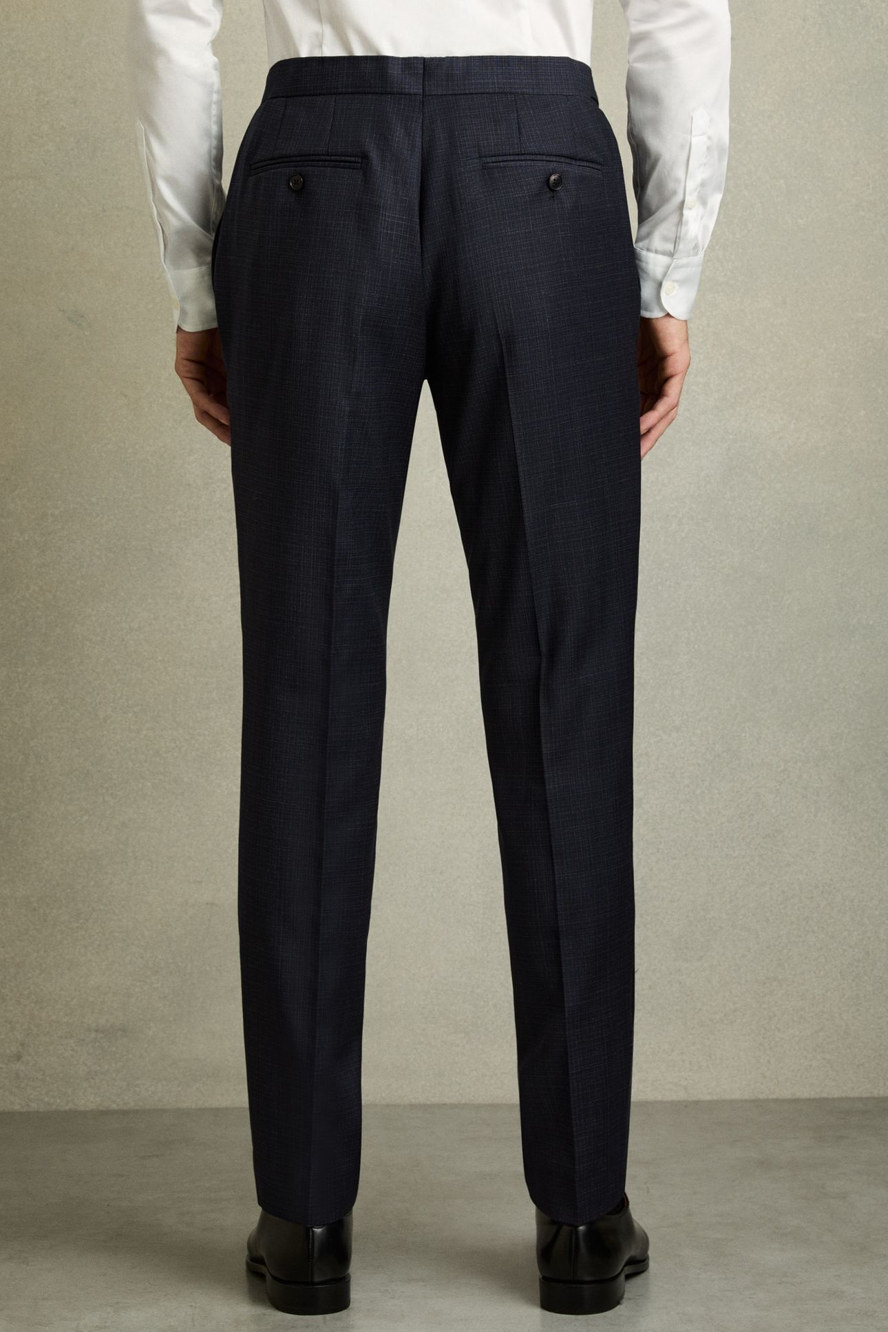 TEXTURED MIXER TROUSER NAVY 3