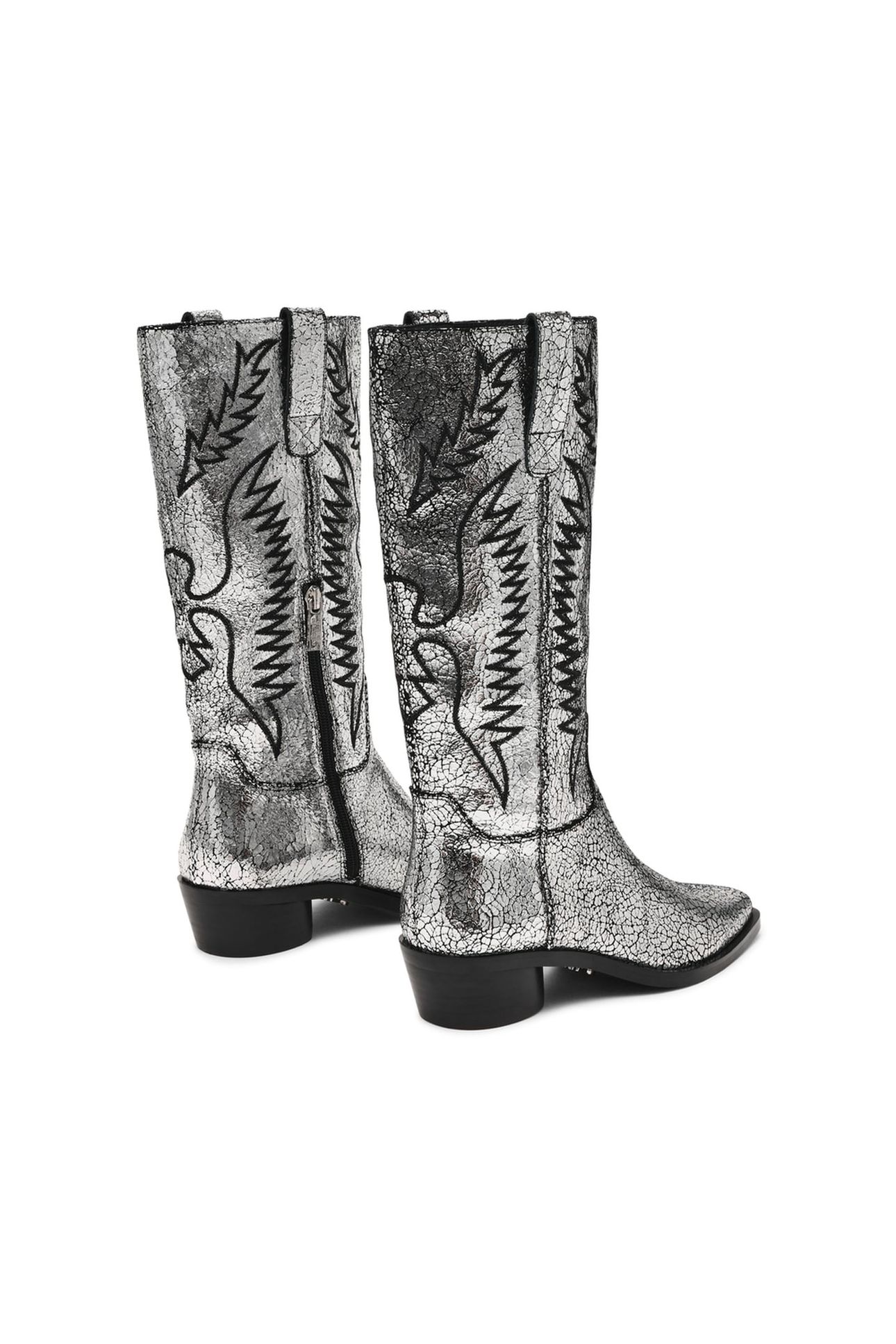 TREVI BOOTS SILVER LEATHER 4