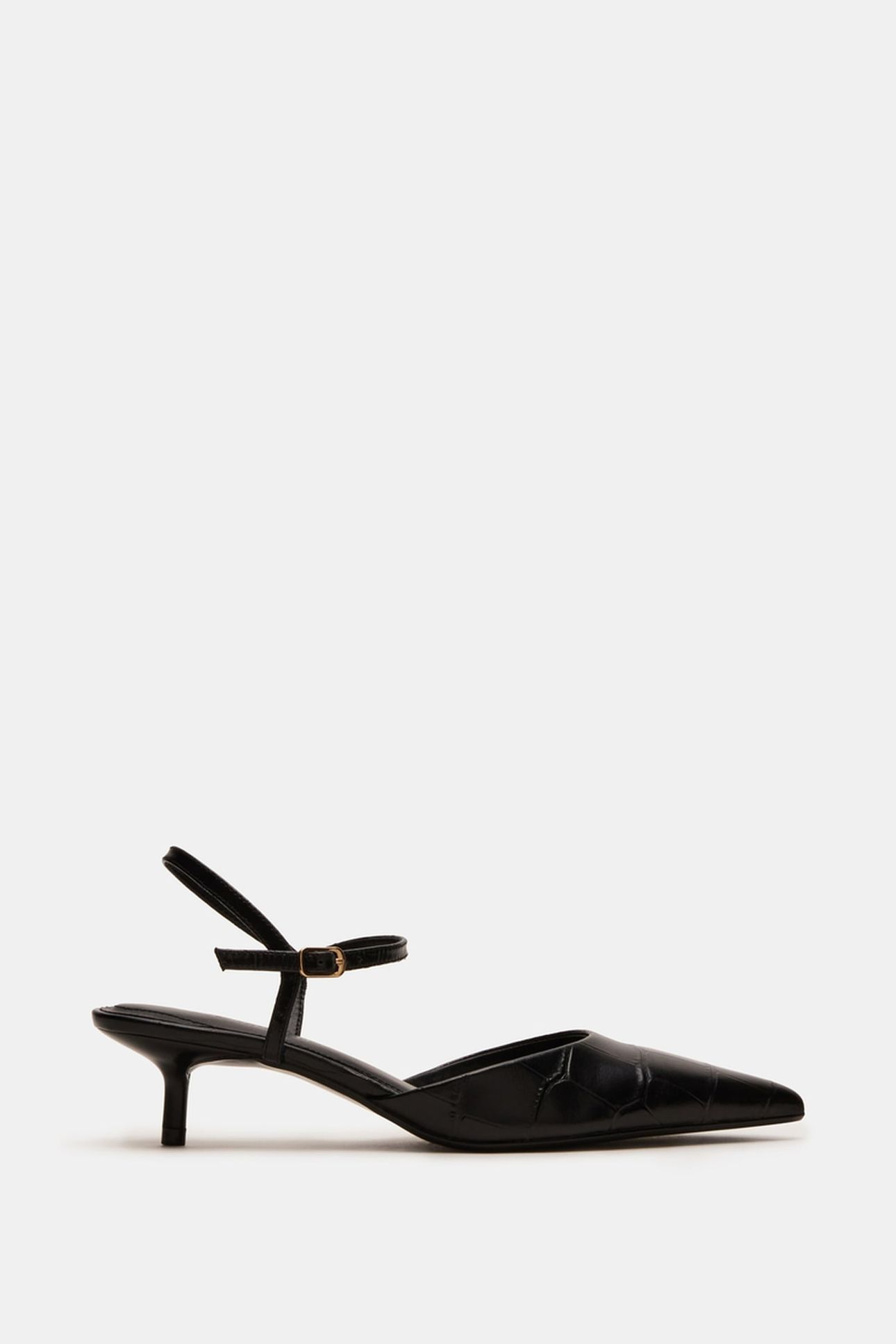 ADELAIDE PUMPS BLACK CROCO 1