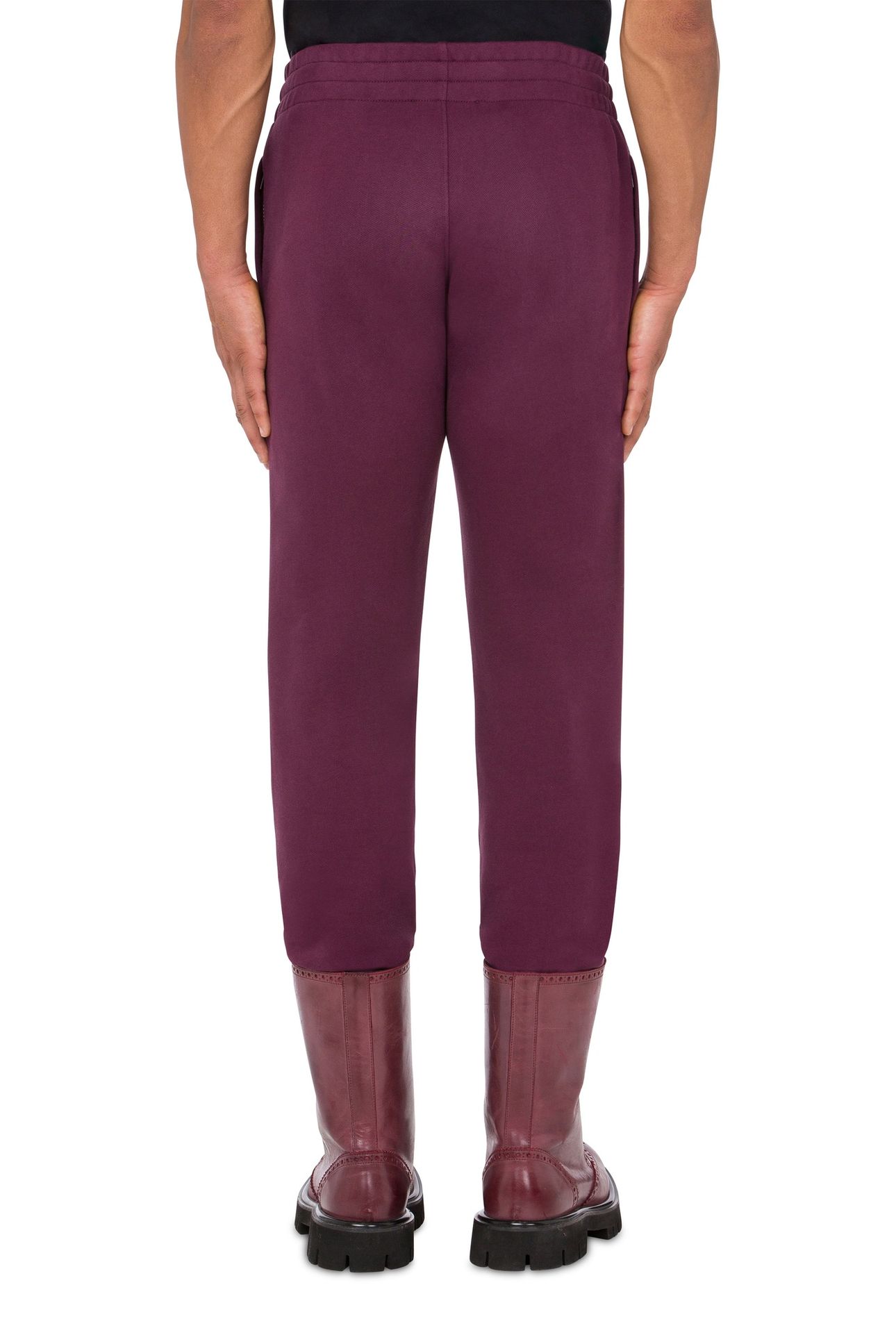 DOUBLE QUESTION MARK FLEECE JOGGERS RED 2
