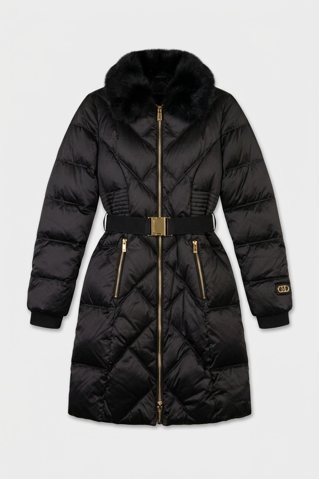 ELLY DOWN MIDI JACKE JET BLACK A996 3