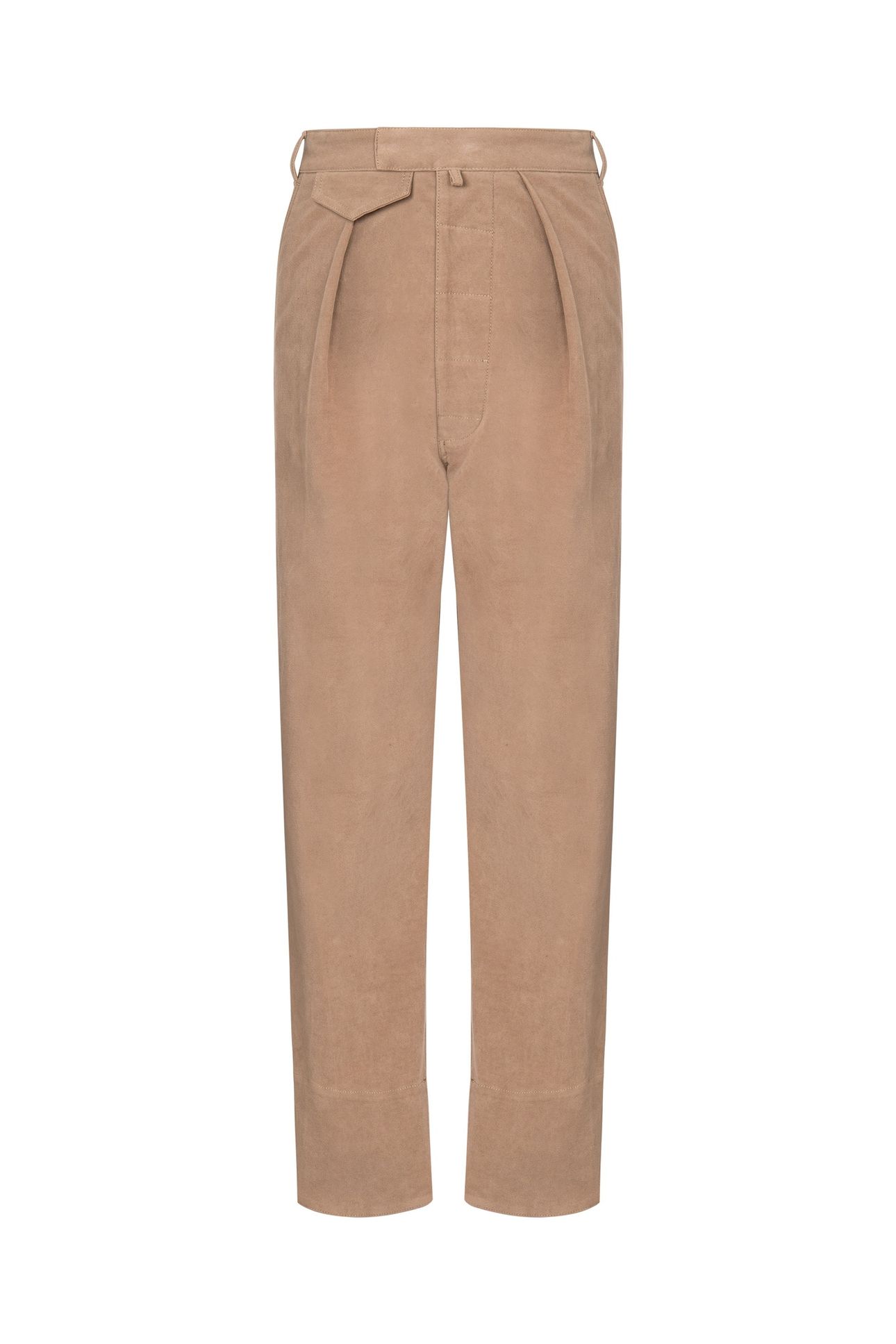 STRETCH COTTON MOLESKIN TROUSERS BROWN 3