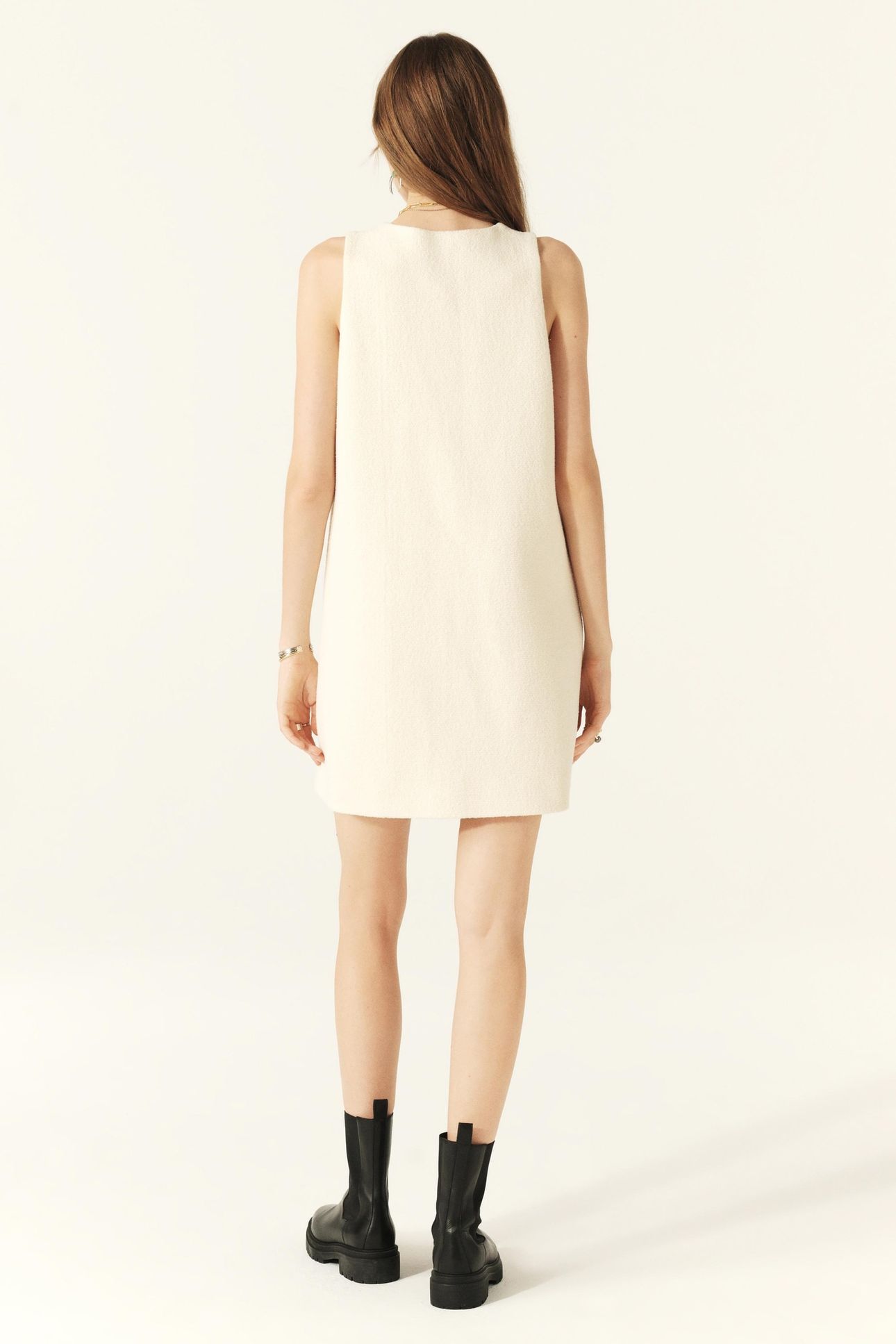MINI DRESS ECRU 2