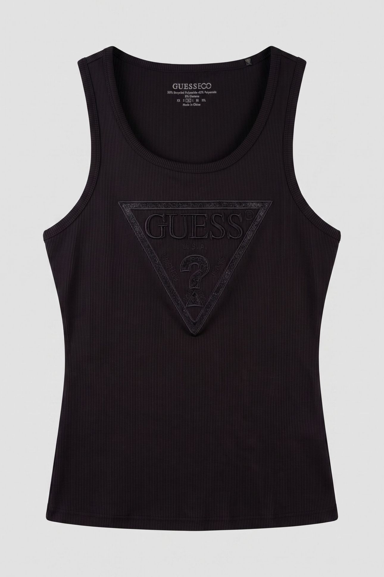 VIVIANA LOGO TANK TO JET BLACK A996 3