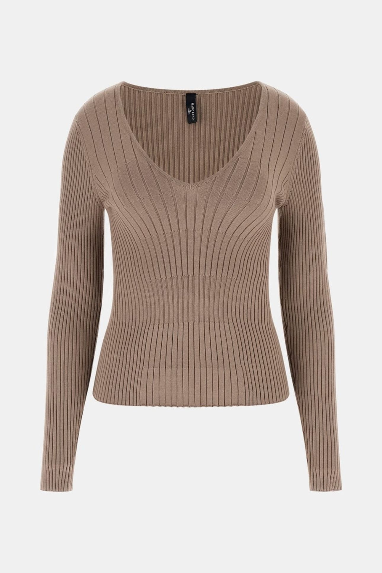 AGATHE LS VN TOP SWE SILK TAUPE 4