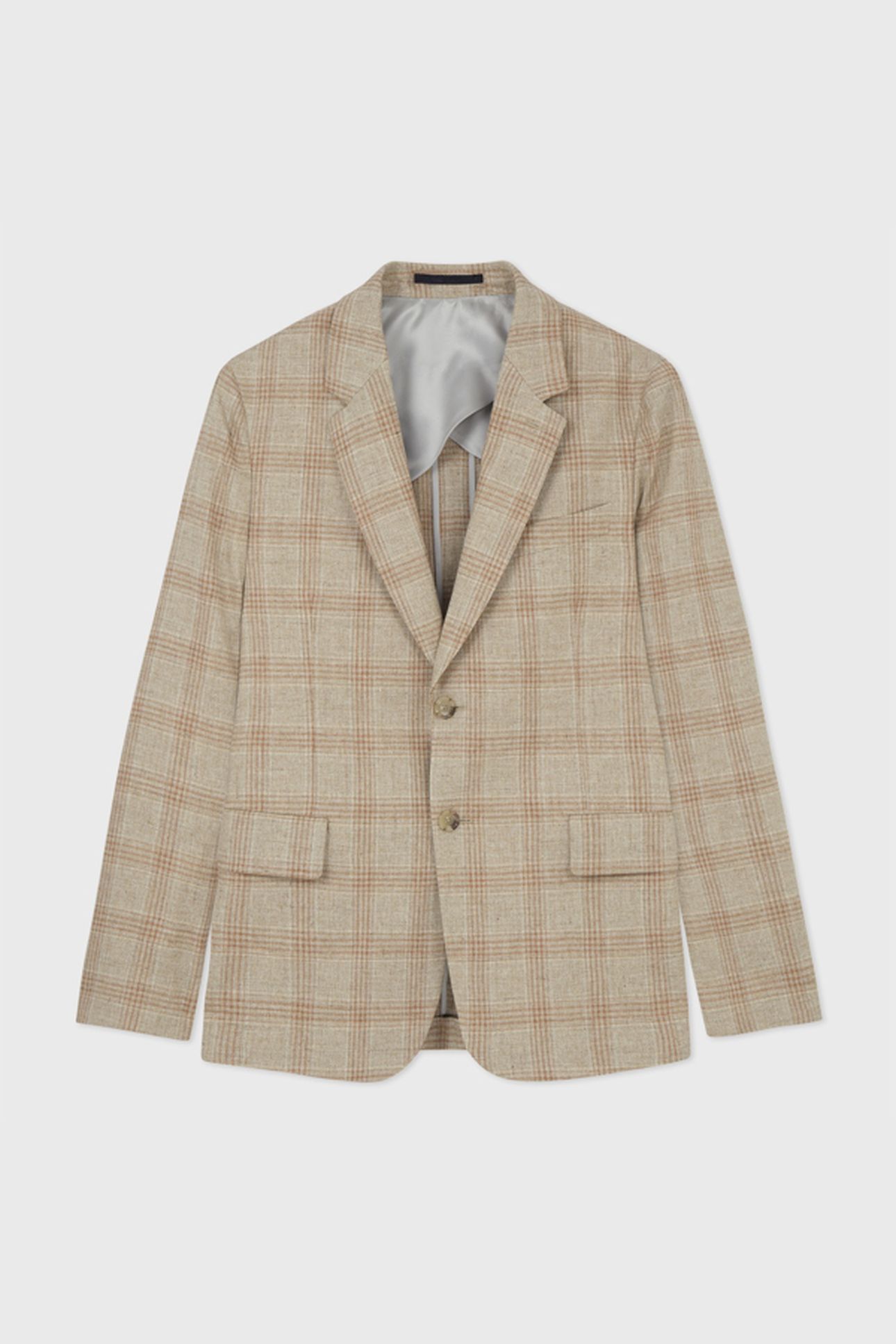 MENS 2 BUTTON JACKET LIGHT BEIGE 3