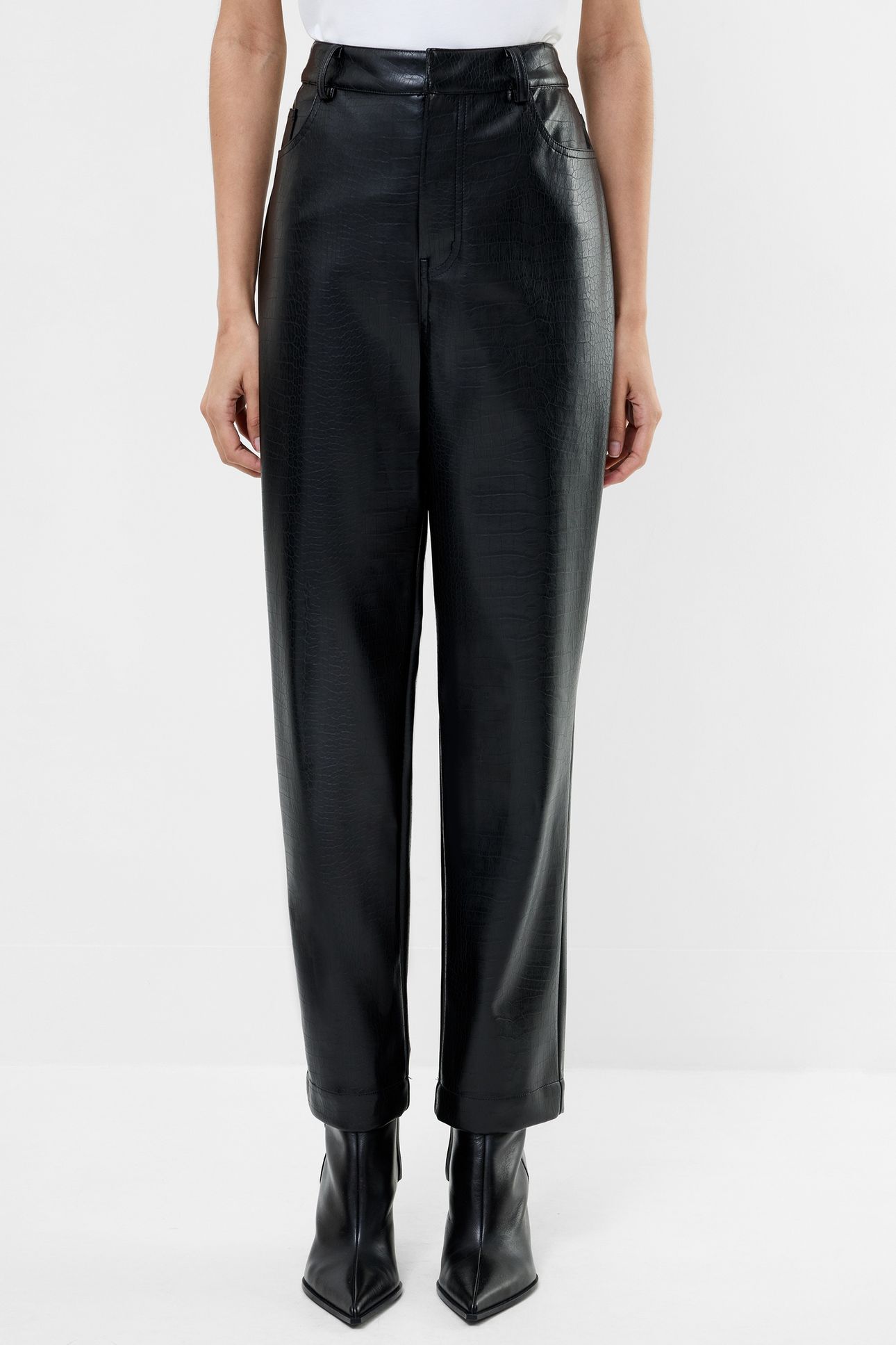 BRODY CROC PU TROUSER BLACK 3