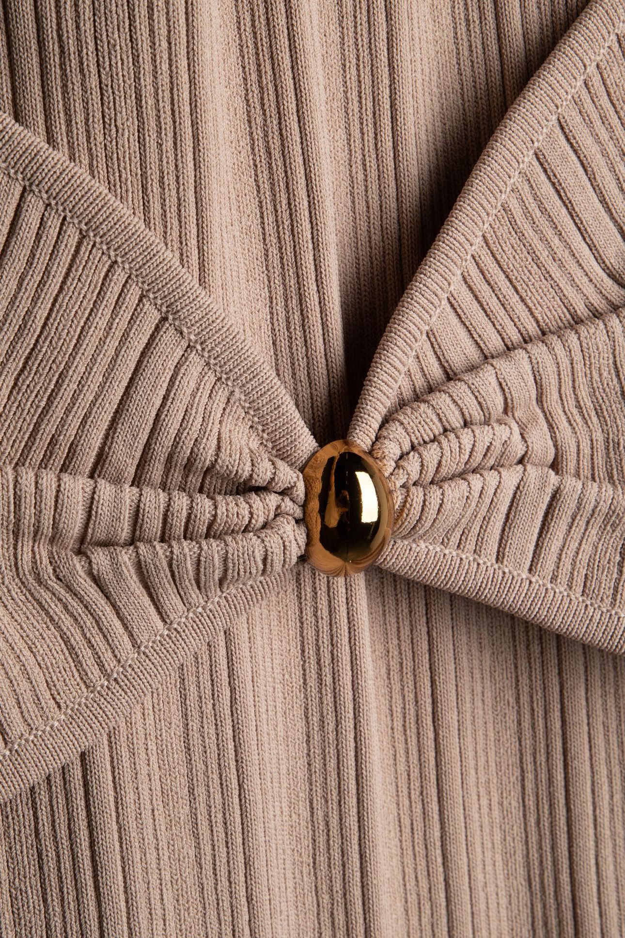 KATHLEEN HALTER DRES VELVET TAUPE 4