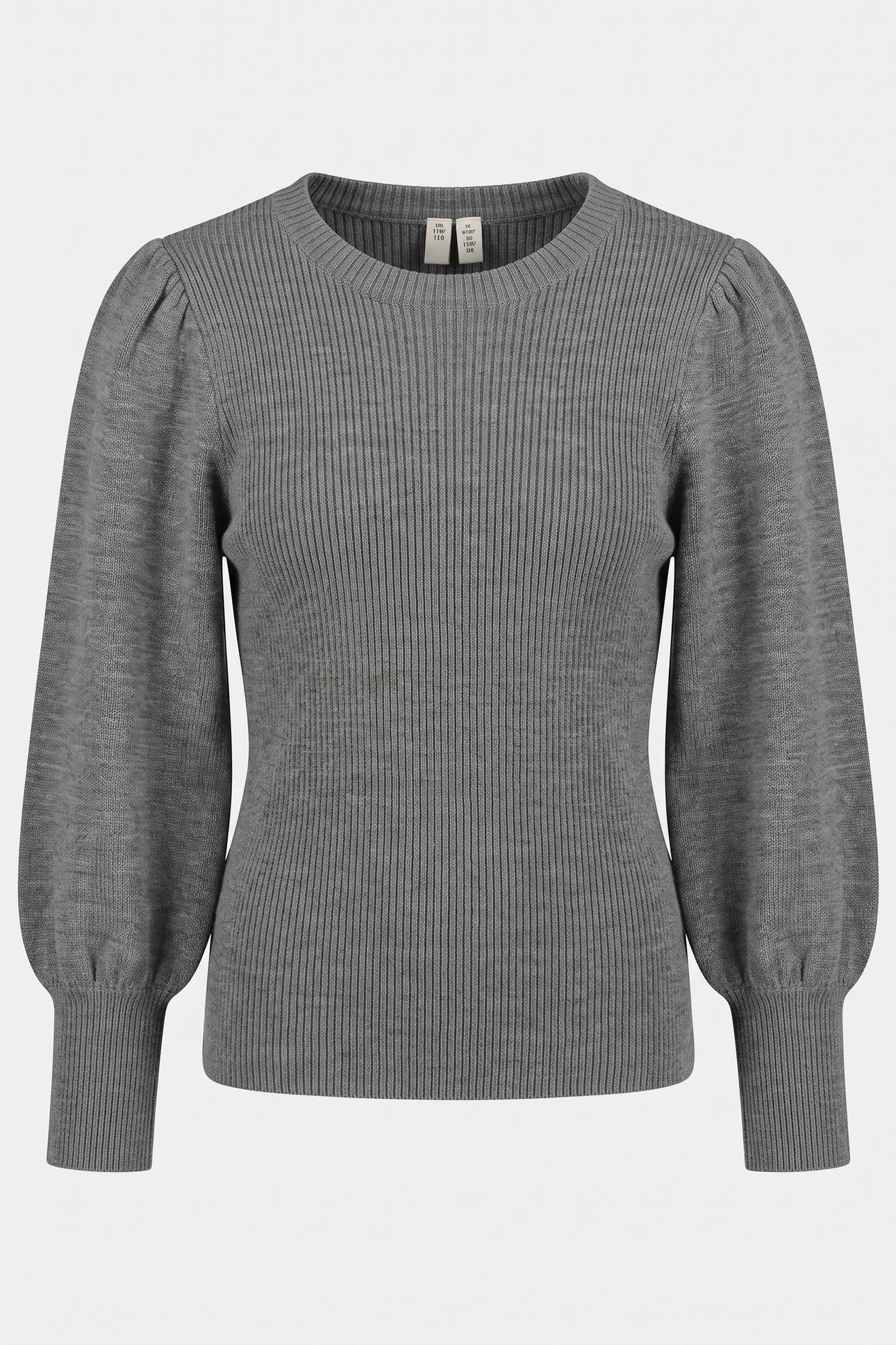 NINI MERINO LONG-SLEEVE TOP GREY 2