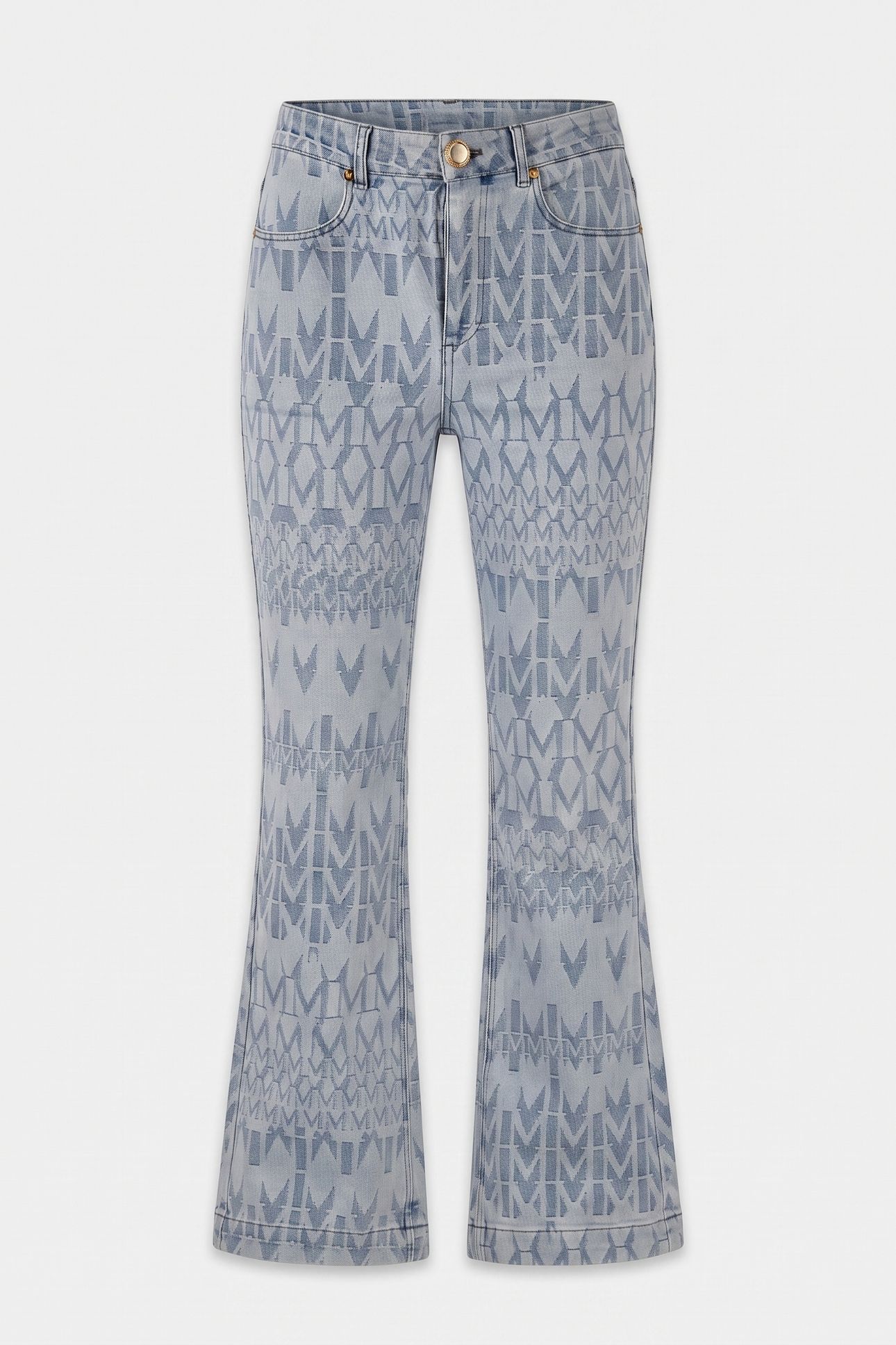SARAH DENIM FLARED P MONOGRAM MID WASH 3