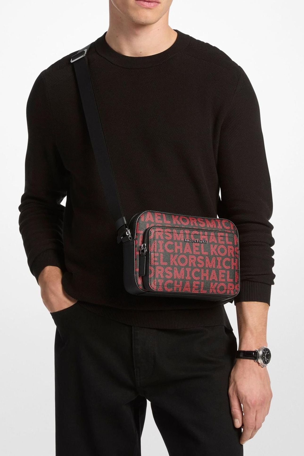 EMBELLISHED FLIGHT BAG BRIGHT RED 3