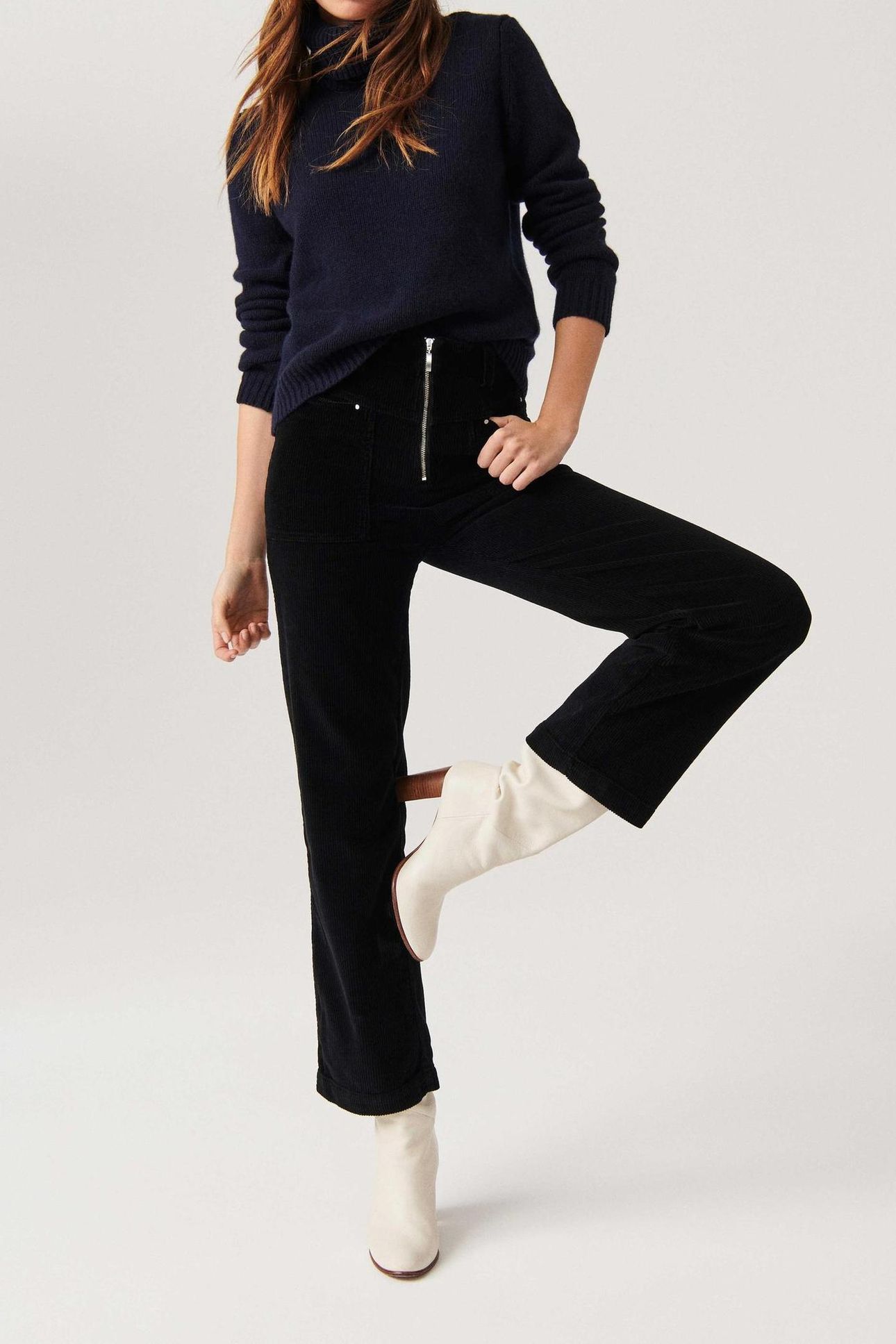 FLARE TROUSERS BLACK 4