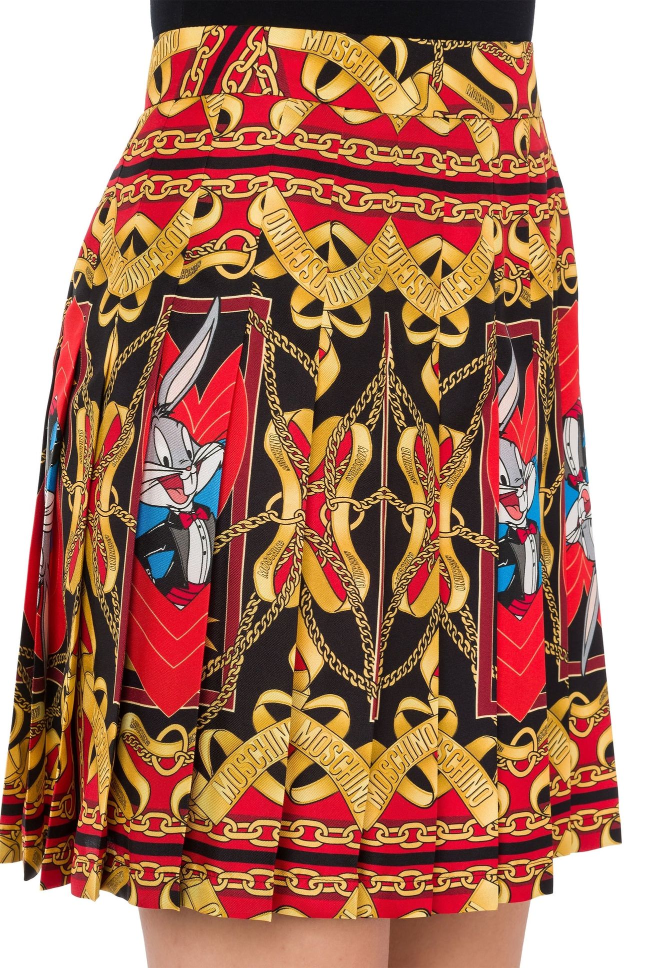 CHINESE NEW YEAR TWILL MINISKIRT RED 4