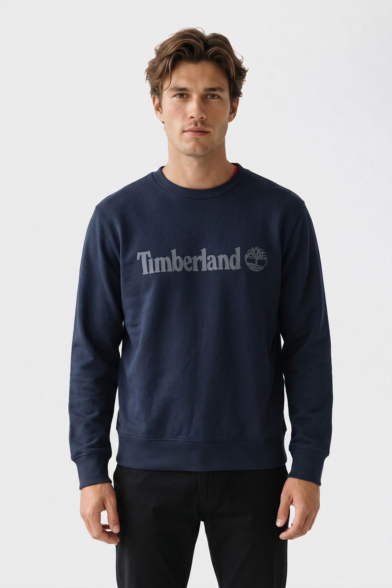 NORTHWOOD LINEAR LOGO BB CREW SWEATSHIRT DARK SAPPHIRE 1