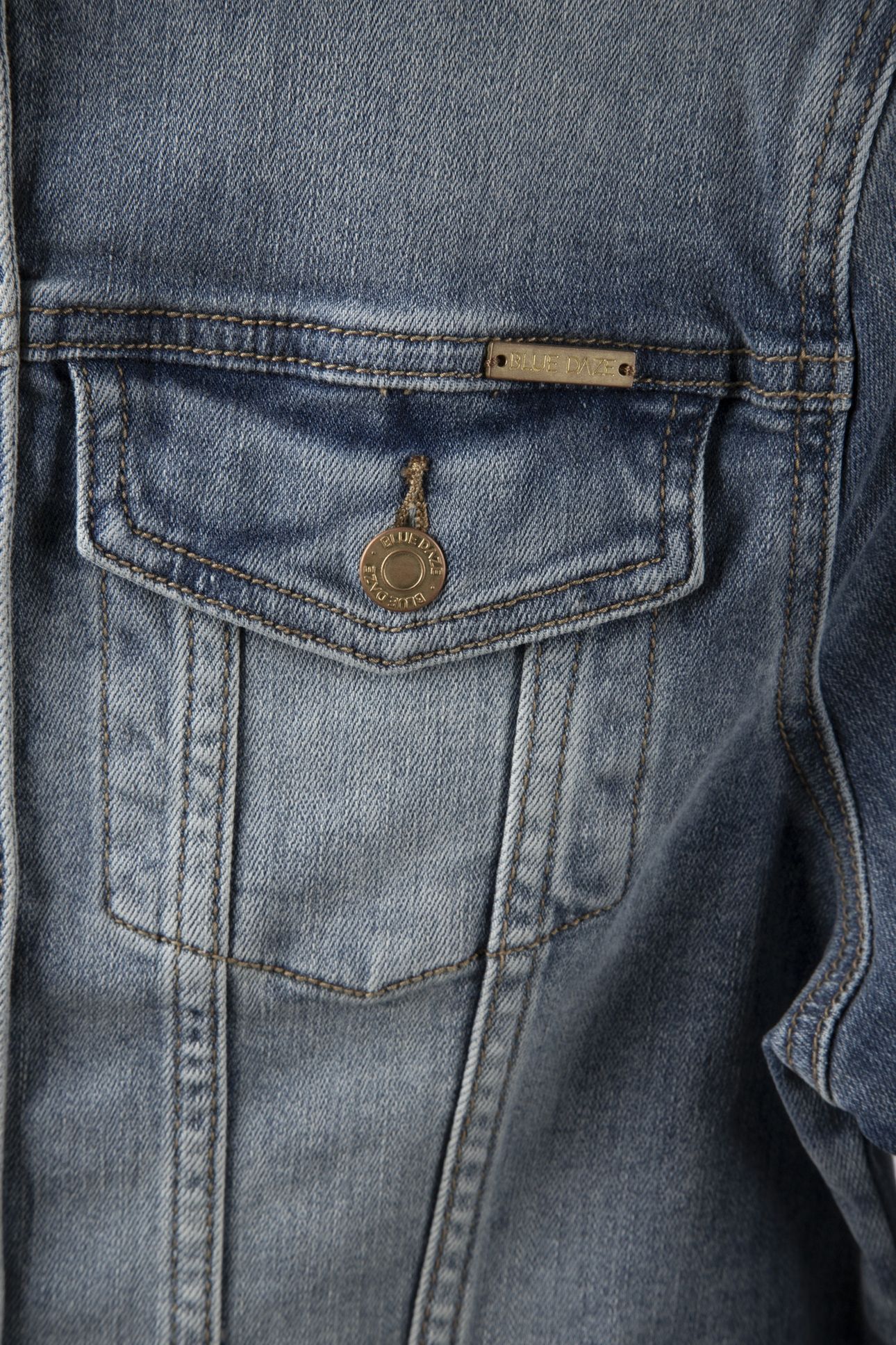 BASIC DENIM JACKET TWILL STRETCH DENIM LIGHT DENIM 4