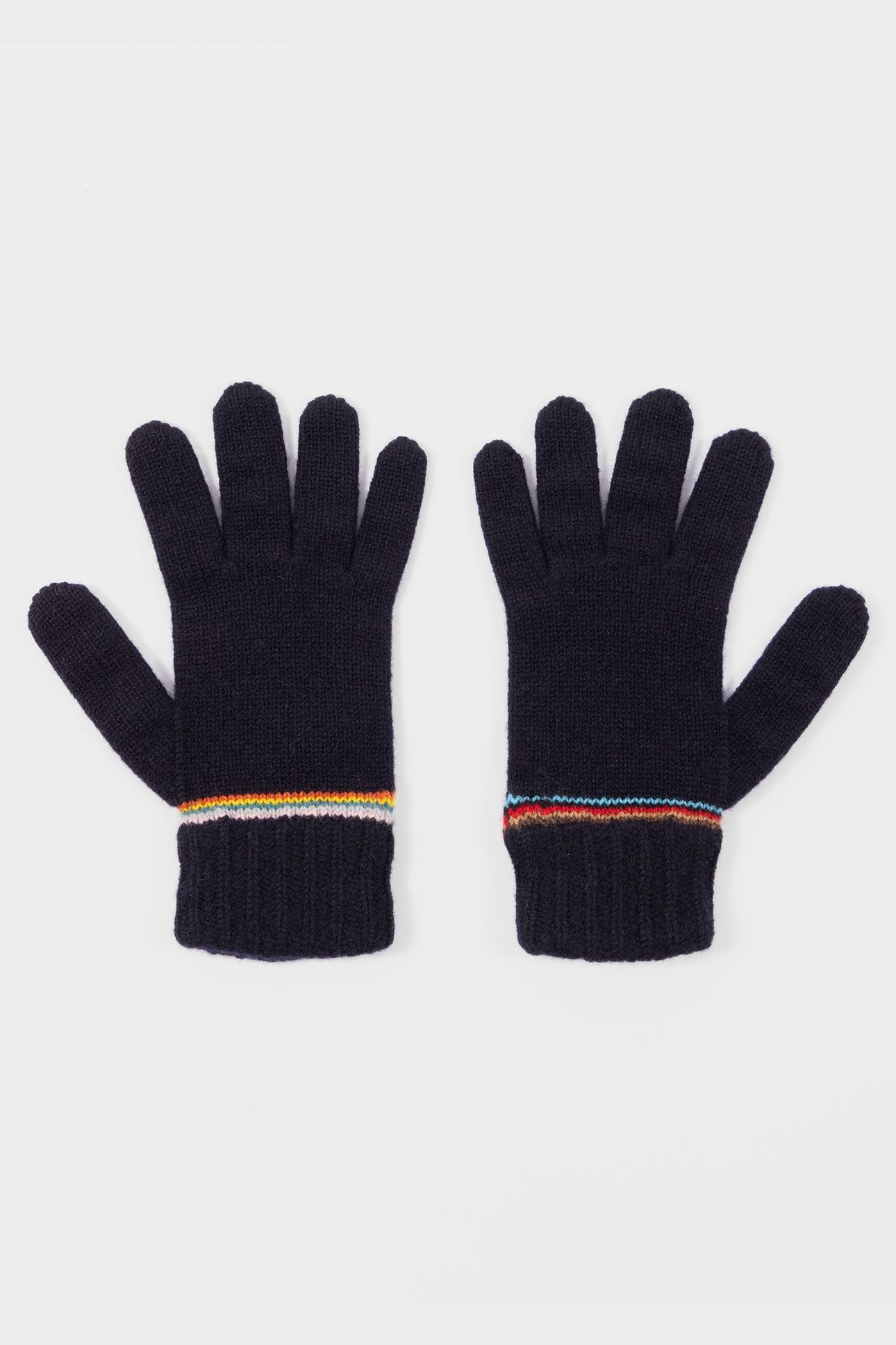 MEN GLOVE SIG BLOCK STRPE NAVY 3