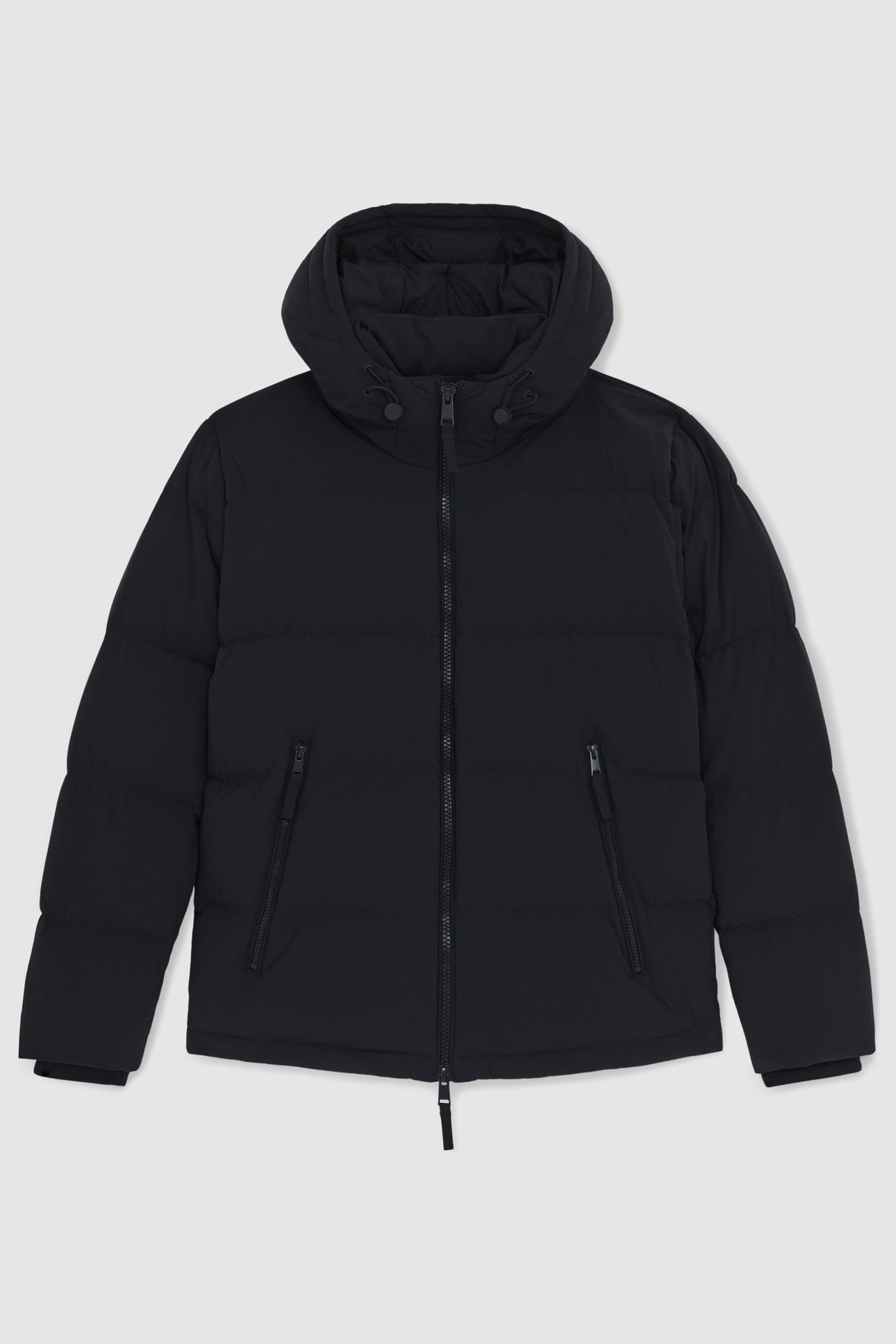 LS QUILTED ZIP THROUGH PUFFER JACKET NAVY 4