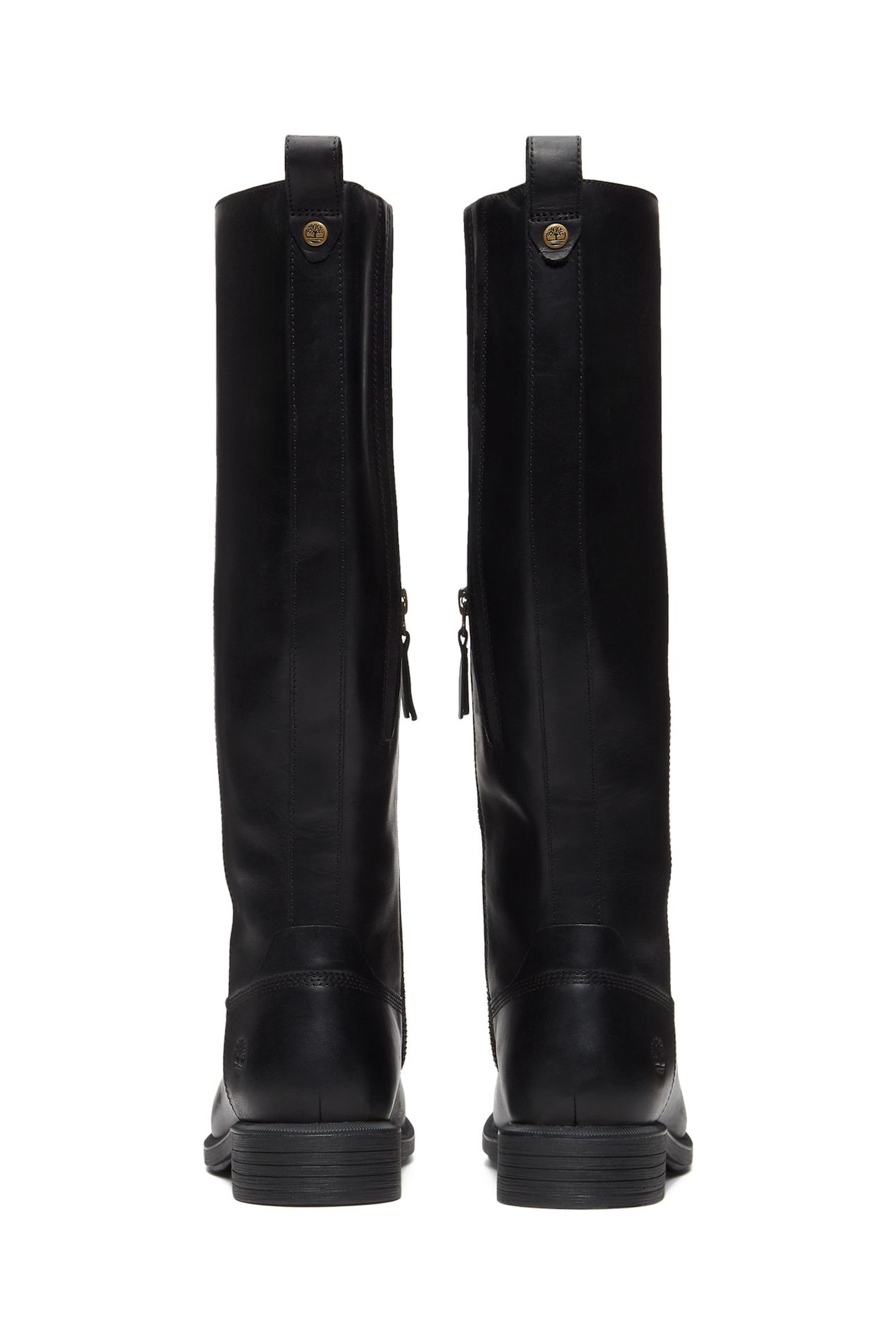 VERONA SQUARE TALL ZIP UP BOOT BLACK FULL GRAIN 4