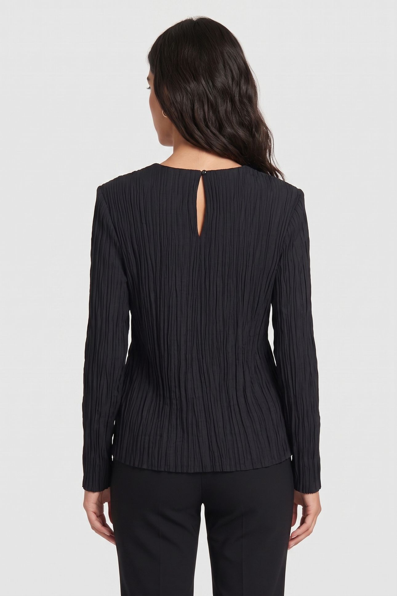 ST VANDA CRINCLE TOP BLACK 2