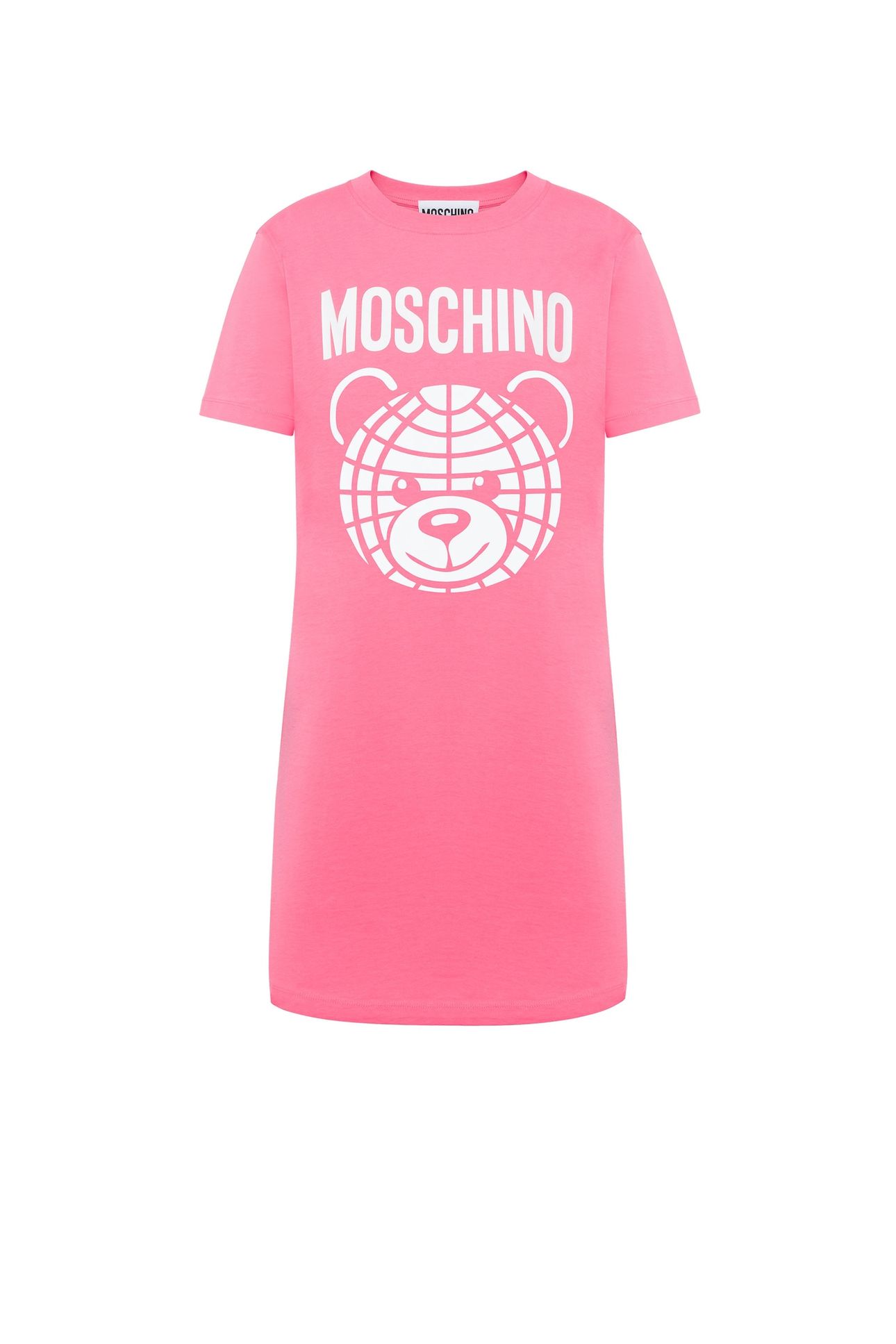 MOSCHINO TEDDY BEAR ORGANIC JERSEY DRESS PINK 3