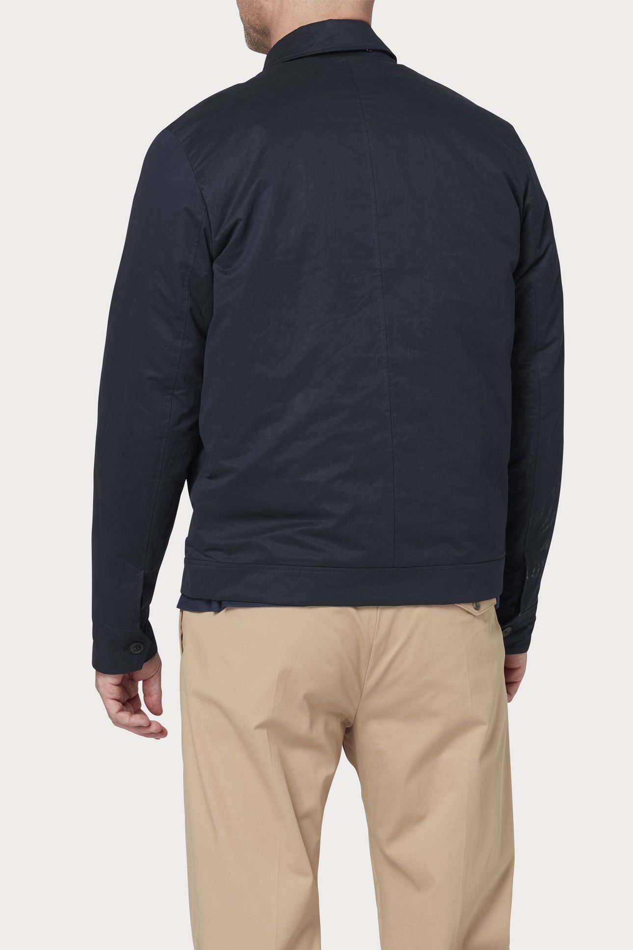 MENS WADDED HARRINGTON JKT NAVY 2