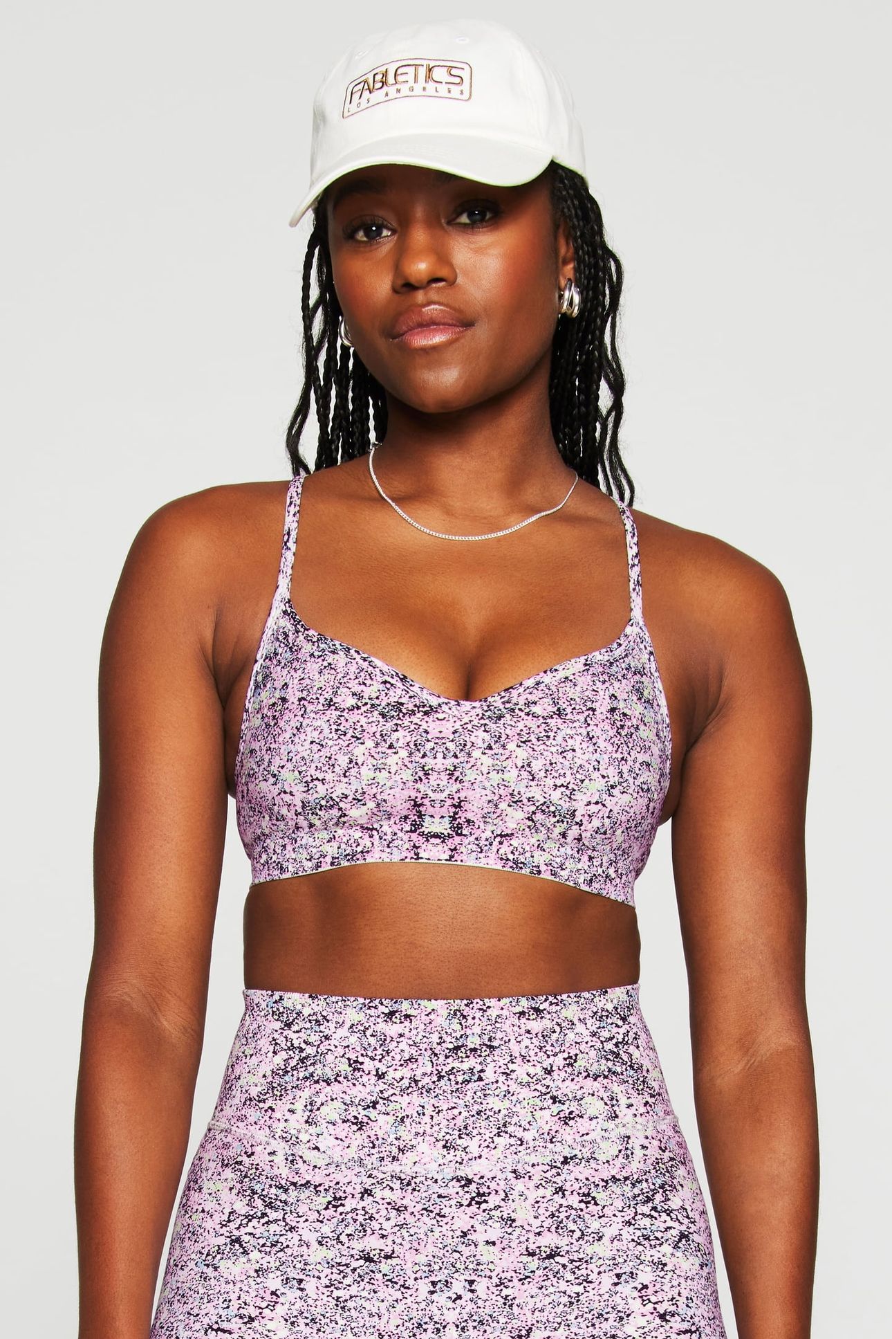 SLEEK SEAMLESS LOW IMPACT BRA COSMIC SPLATTER 1