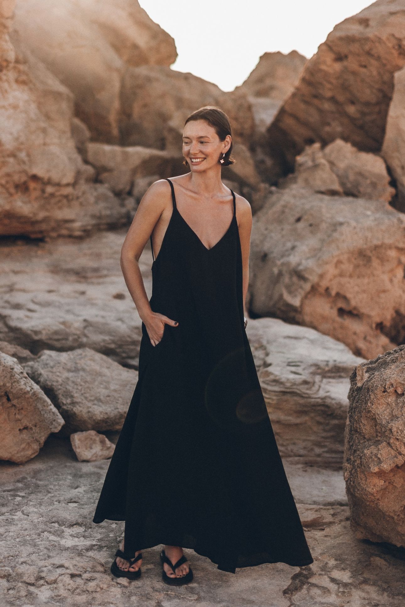 THE BLACK MAXI DRESS BLACK 1