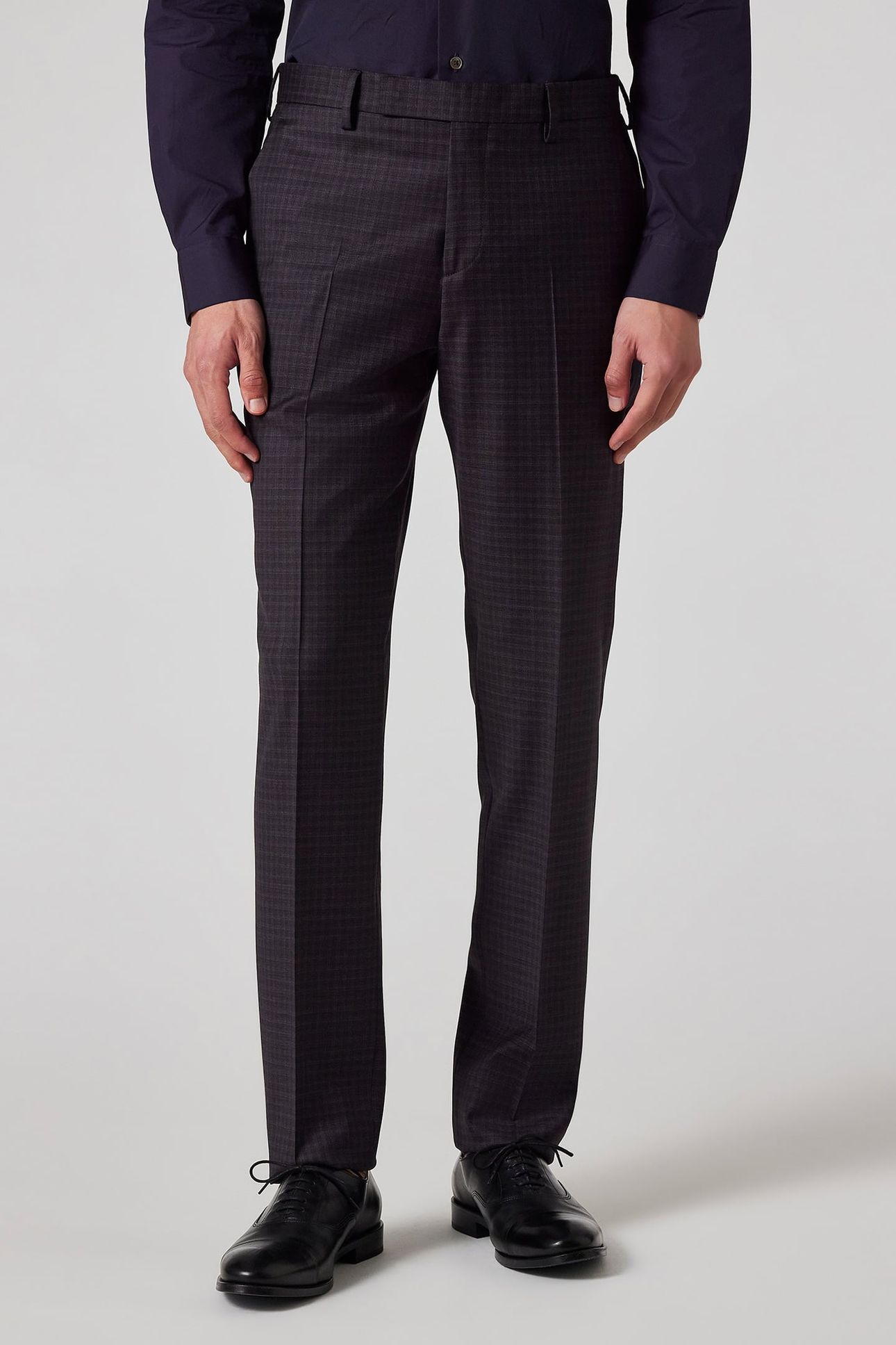 MENS TAILORED FIT 2BTN SUIT DARK VIOLET 4