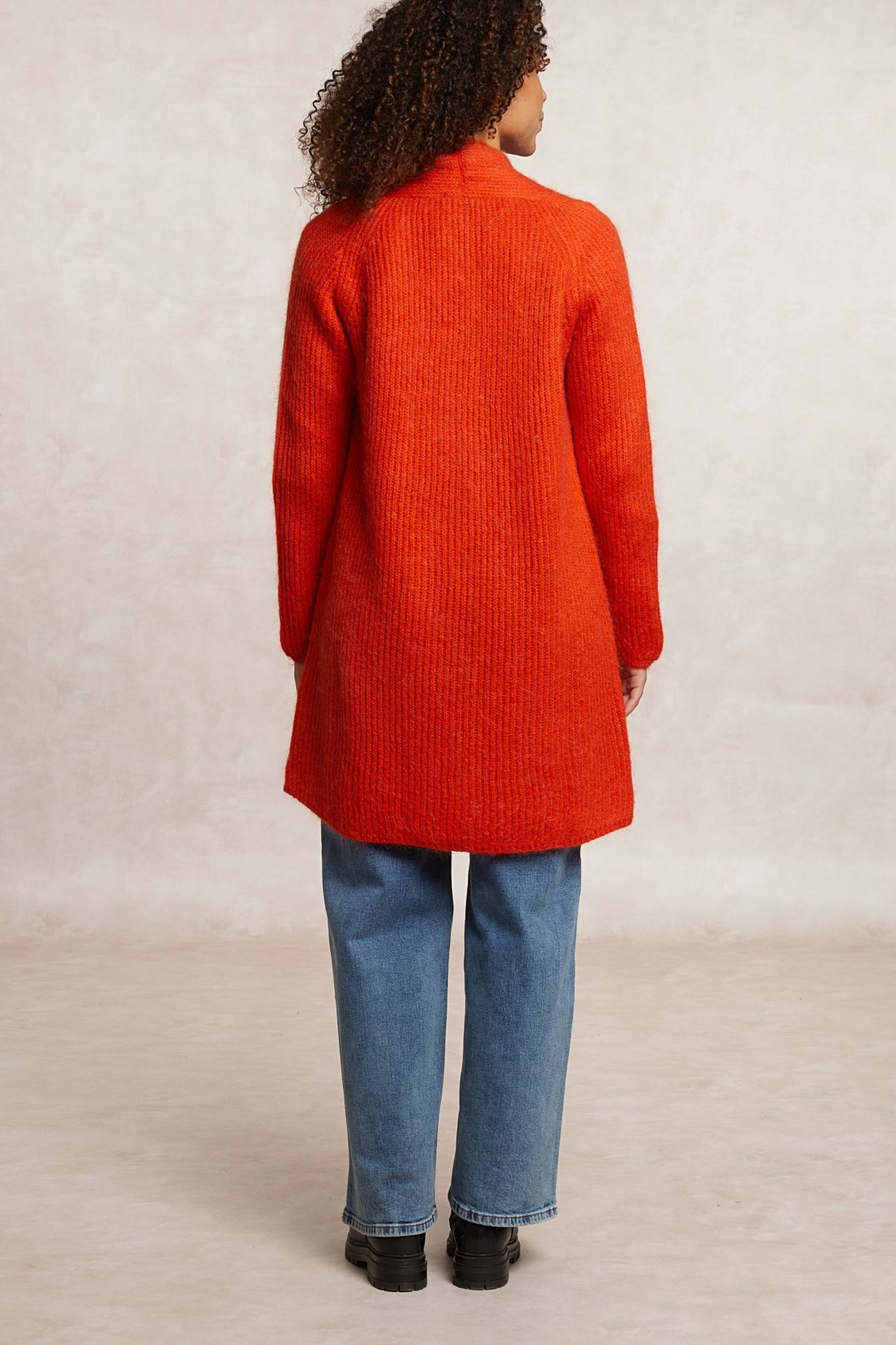 LONG CARDIGAN LONG SLEEVES ORANGE 2