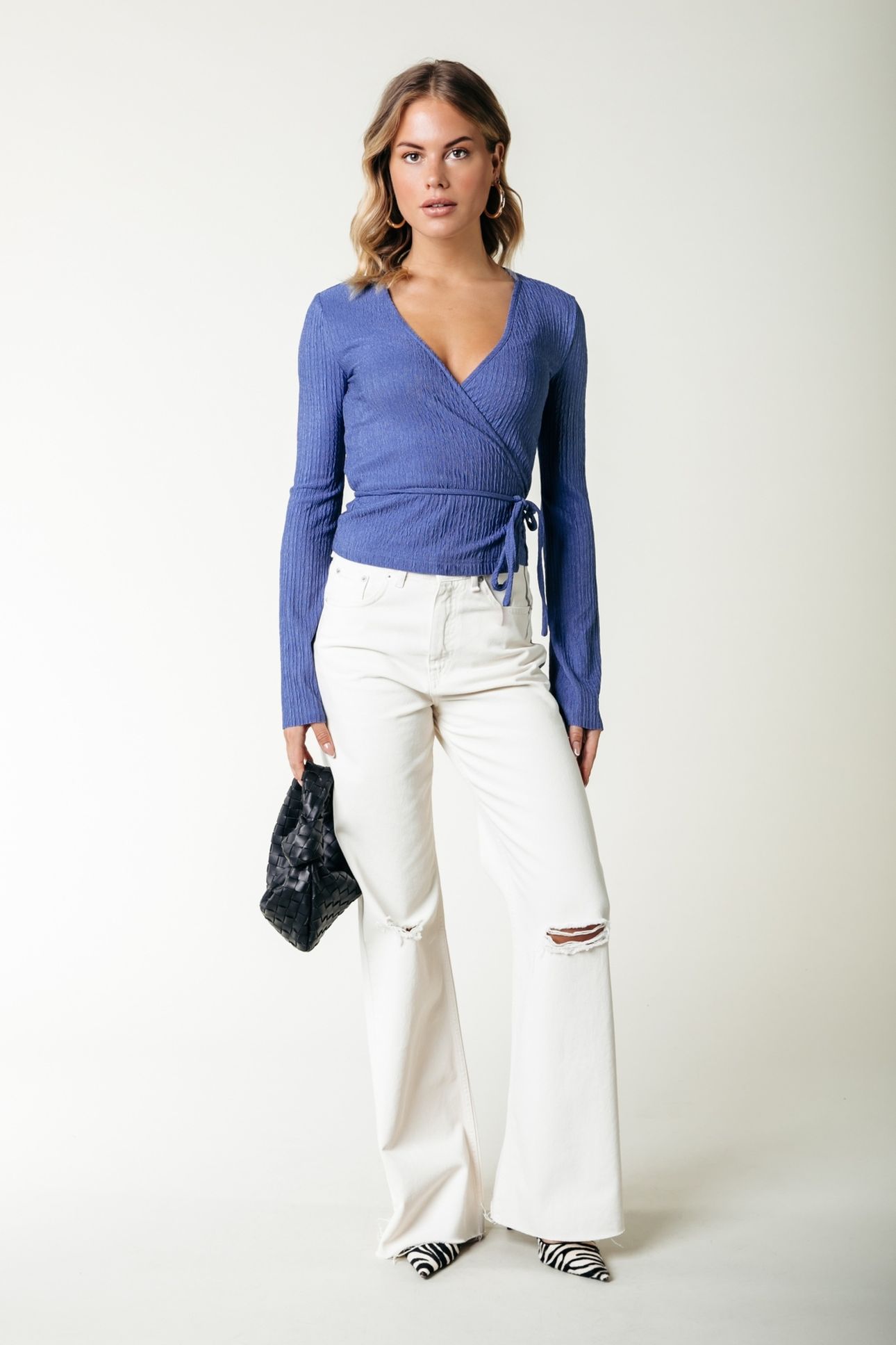 WINONA STRUCTURE WRAP TOP RAIN WASHED BLUE 1