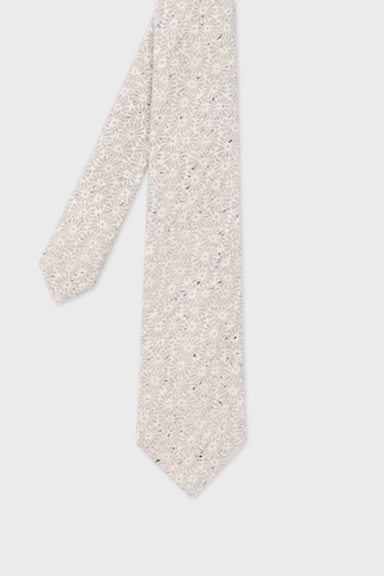 MEN TIE FLORAL FLECK GREY 3