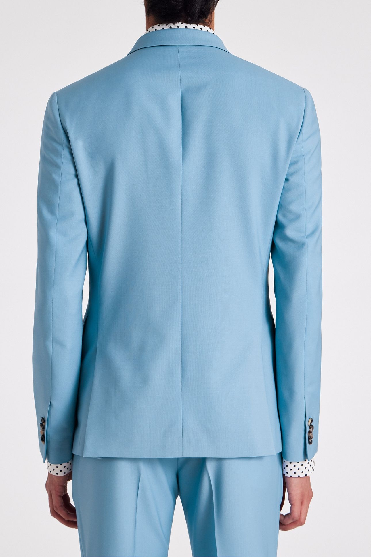 MENS SLIM FIT 2BTN SUIT LIGHT BLUE 3